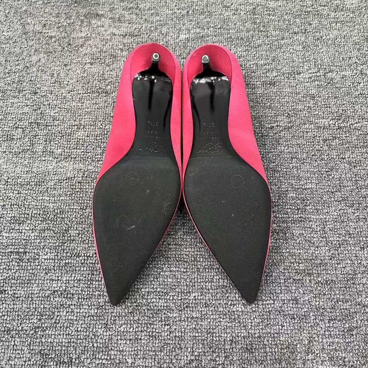 Roger Vivier Roger Vivier RV Silk Satin Diamond Heels Size US 6.5 / IT 36.5 - 5 Thumbnail