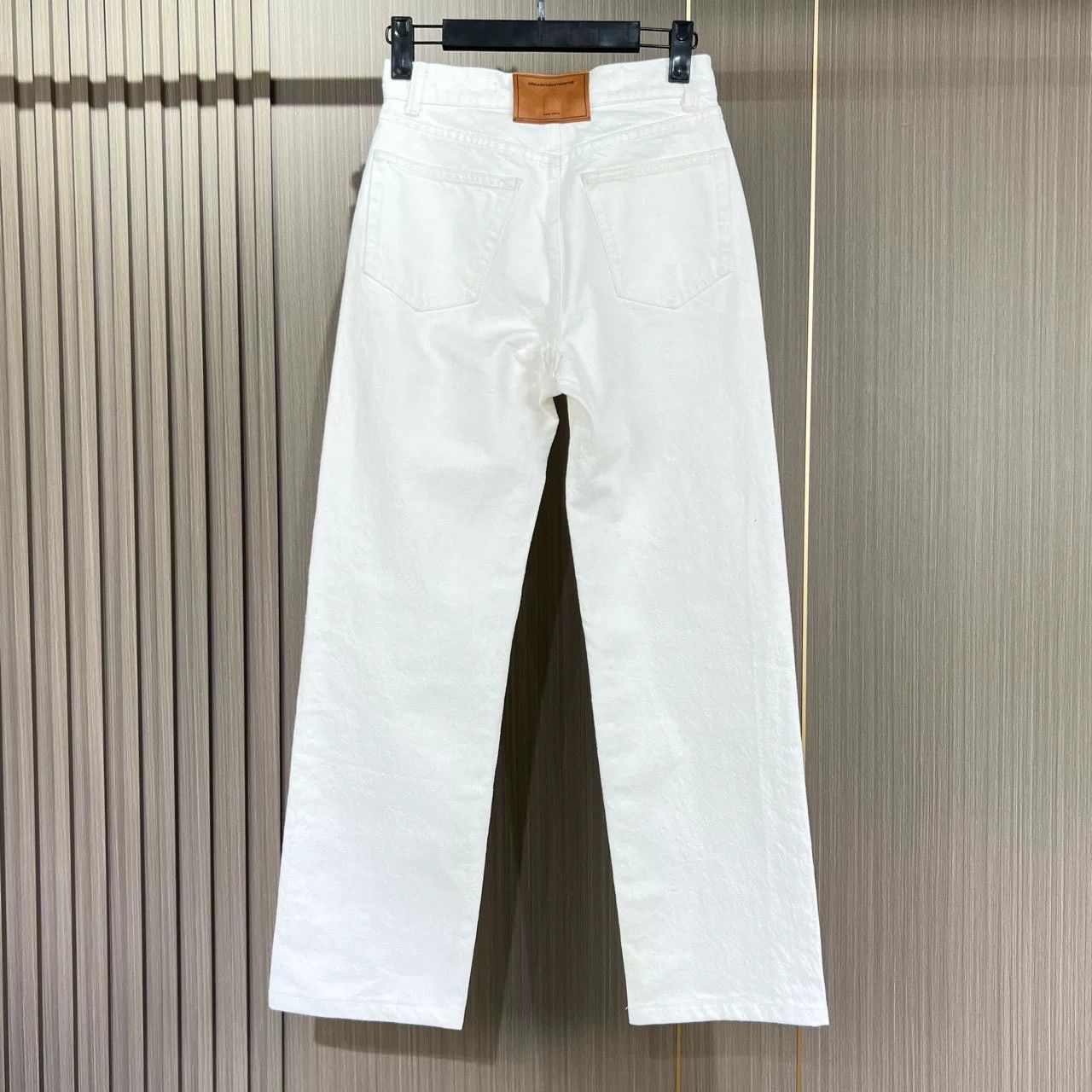 Alexander Wang Alexander Wang White Leather Label Denim Pants Size 23" - 2 Thumbnail
