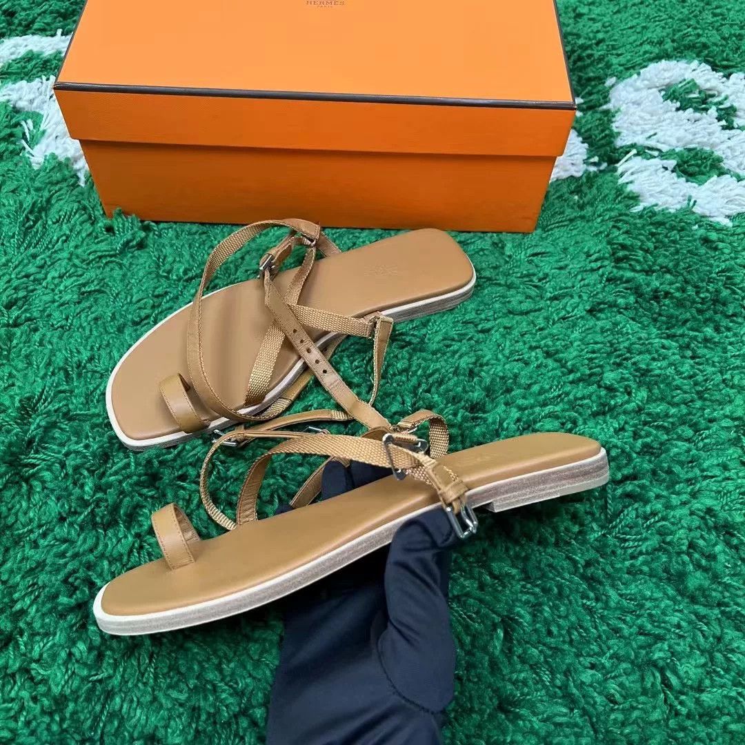 Hermes Hermes Roman Strappy Sandals Size US 7 / IT 37 - 2 Thumbnail