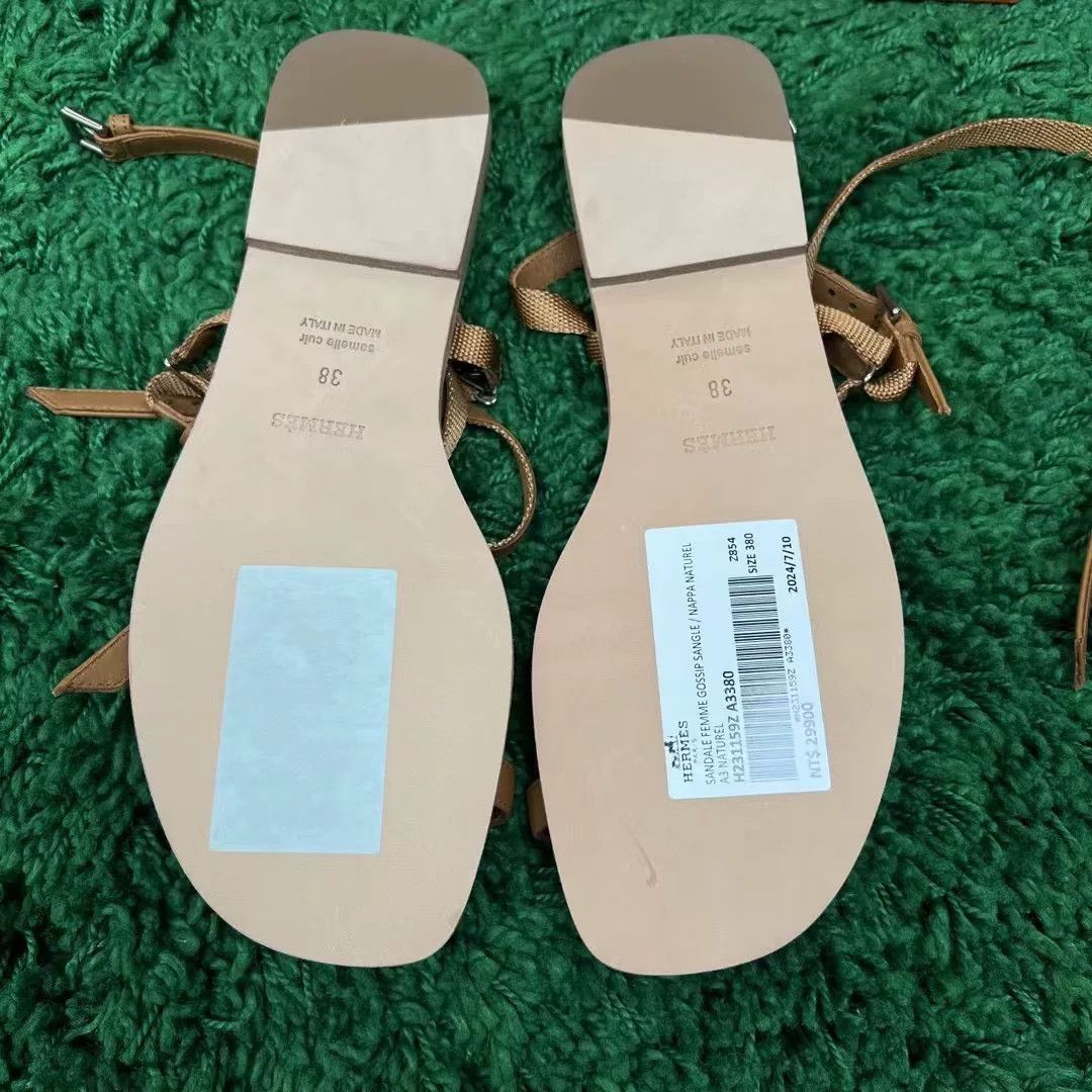 Hermes Hermes Roman Strappy Sandals Size US 7 / IT 37 - 6 Thumbnail