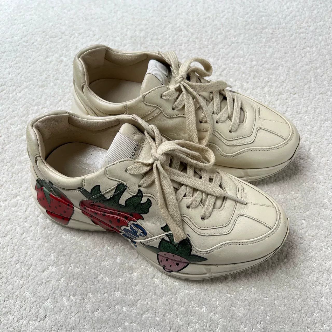 Gucci Gucci Strawberry Letter Dad Shoes Size US 4 / IT 34 - 5 Thumbnail