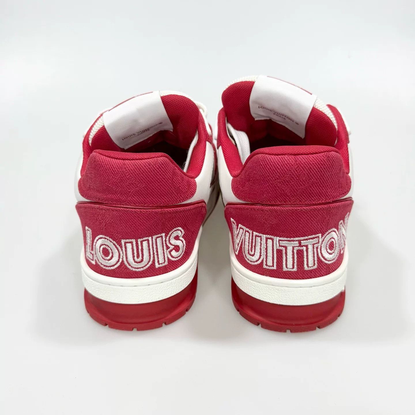 Louis Vuitton LV Trainer White Red Velcro Size US 6 / IT 36 - 5 Thumbnail