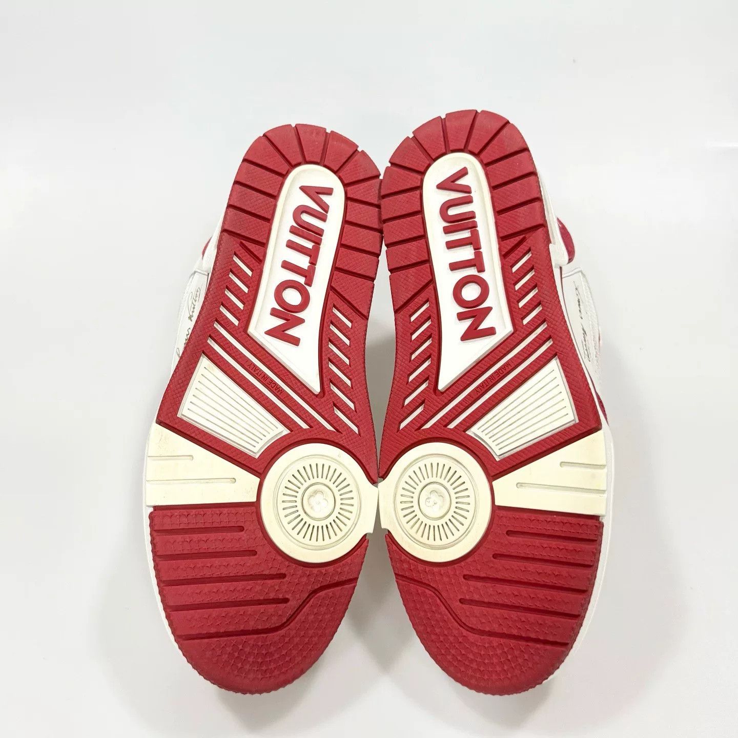 Louis Vuitton LV Trainer White Red Velcro Size US 6 / IT 36 - 6 Thumbnail