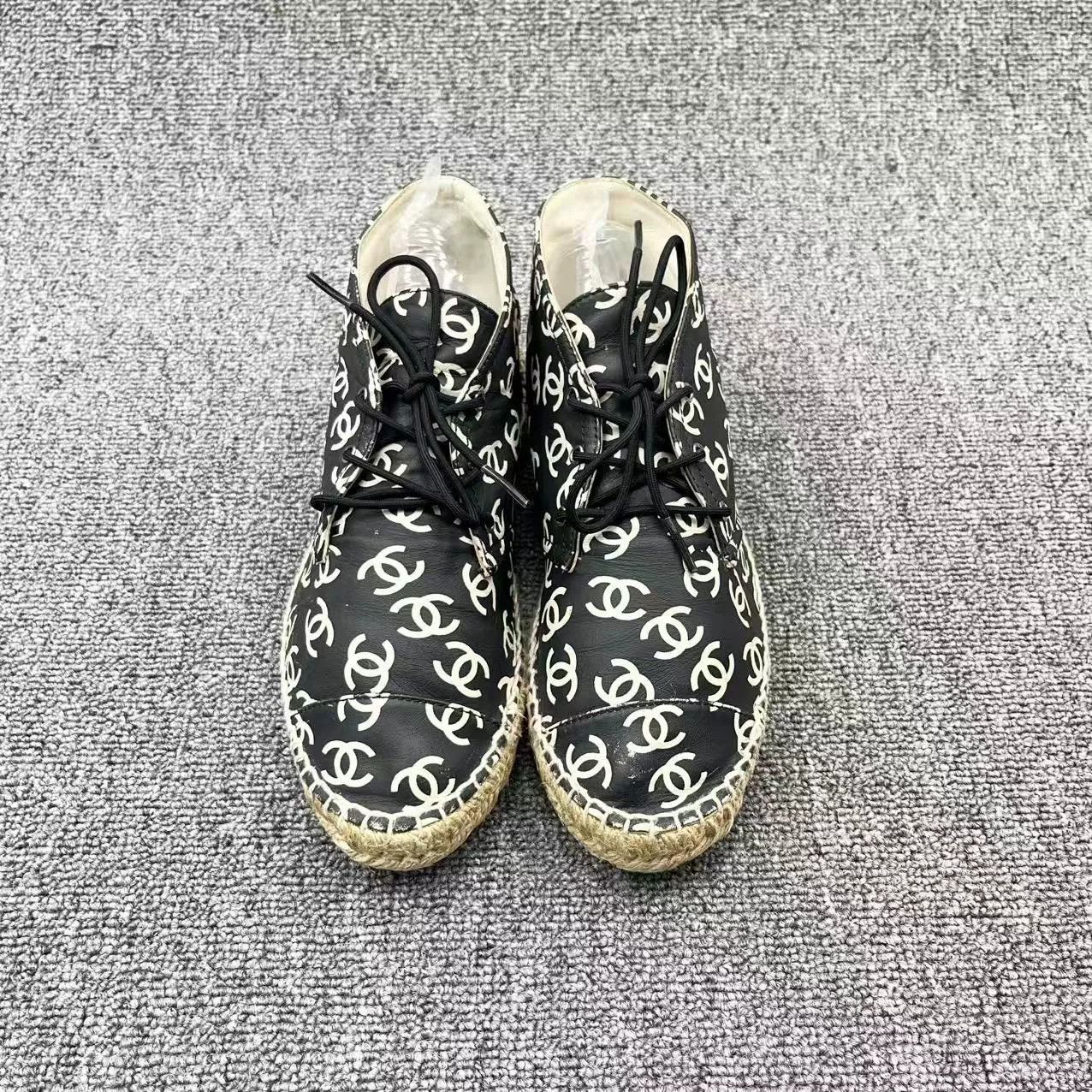 Chanel Chanel Lambskin Straw Fisherman Shoes Size US 6 / IT 36 - 2 Thumbnail