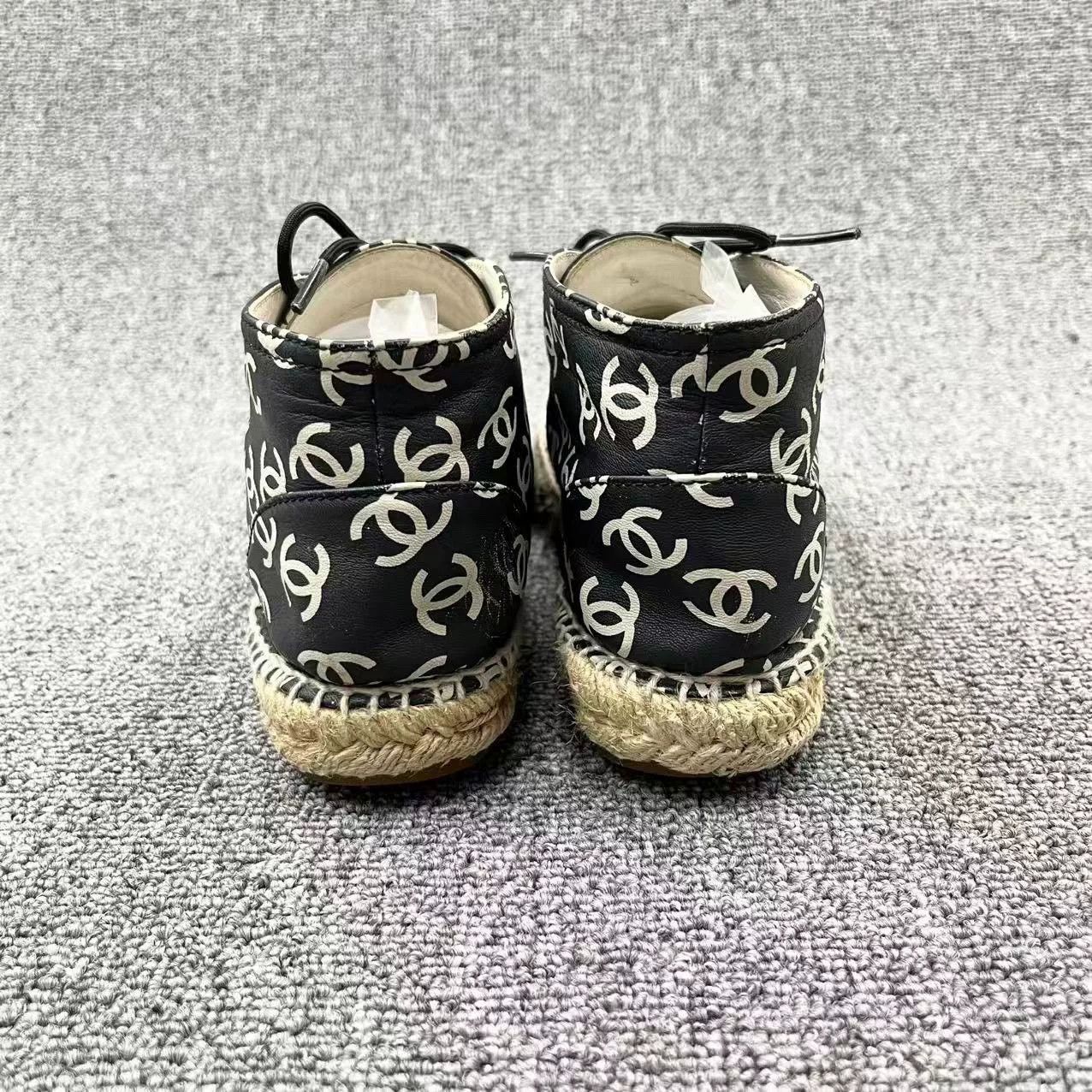 Chanel Chanel Lambskin Straw Fisherman Shoes Size US 6 / IT 36 - 3 Thumbnail