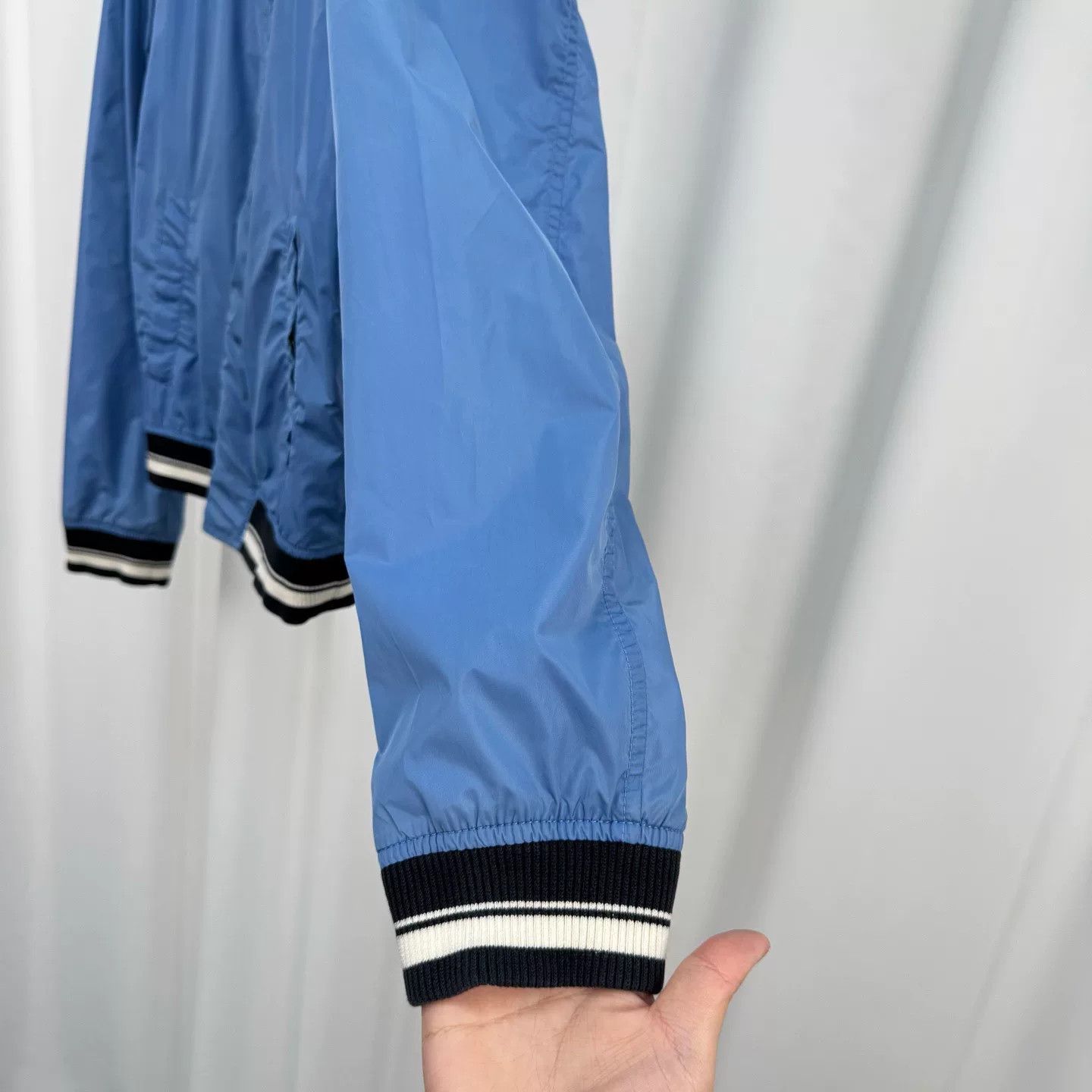 Dolce & Gabbana Dolce&Gabbana Blue Leather Tag Zip Jacket Size US L / EU 52-54 / 3 - 4 Thumbnail