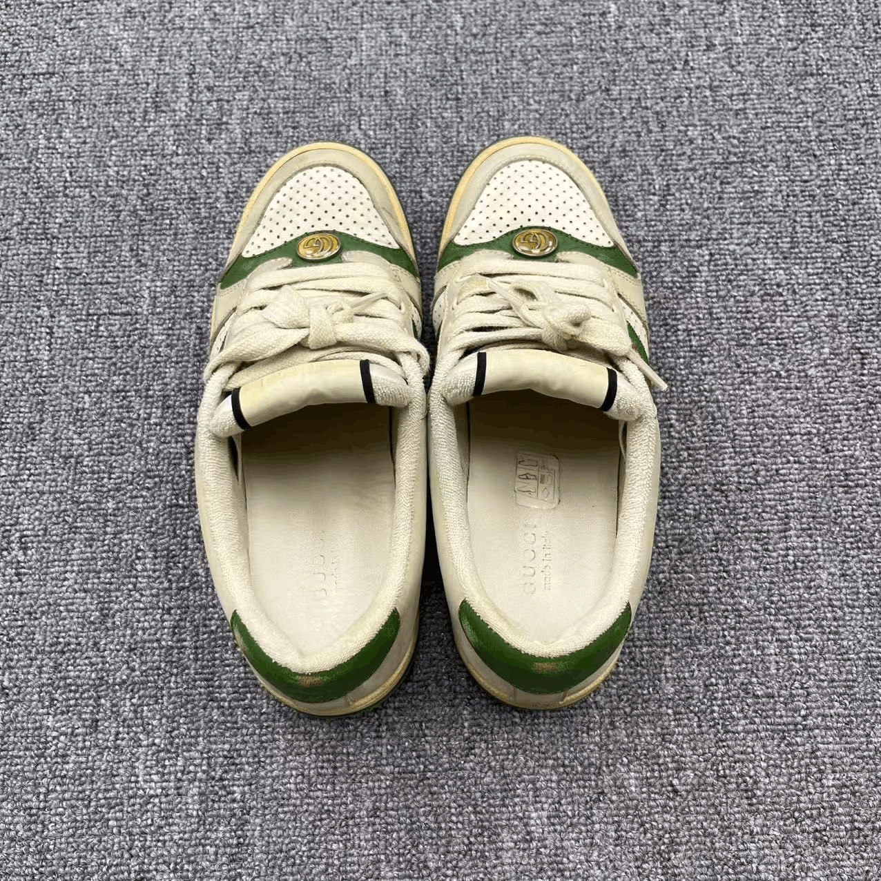 Gucci Gucci Screener Green Tail Sneakers Size US 5 / IT 35 - 3 Thumbnail