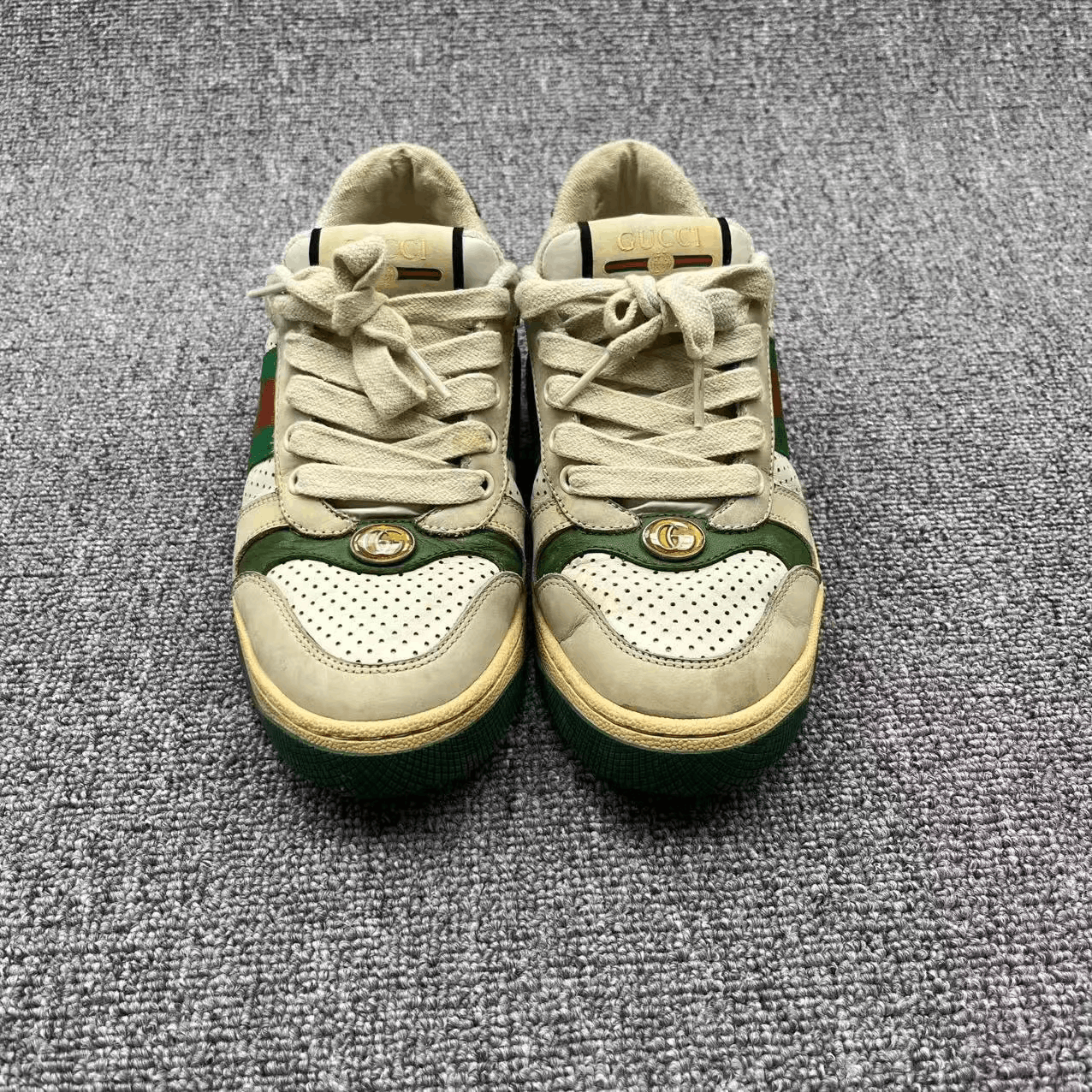 Gucci Gucci Screener Green Tail Sneakers Size US 5 / IT 35 - 2 Thumbnail