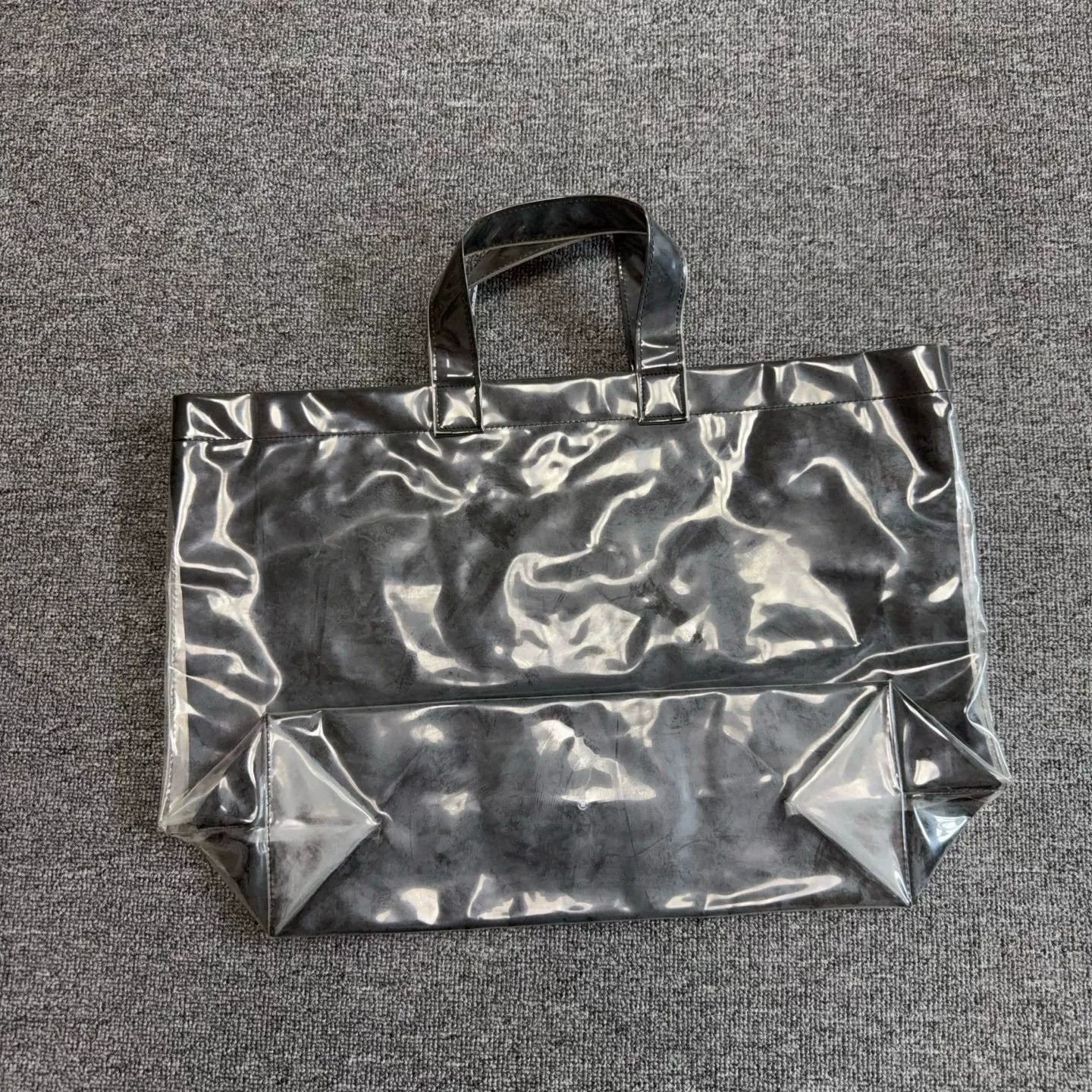 Comme des Garcons CDG Silver Letter Print Large Tote Bag Size ONE SIZE - 3 Thumbnail
