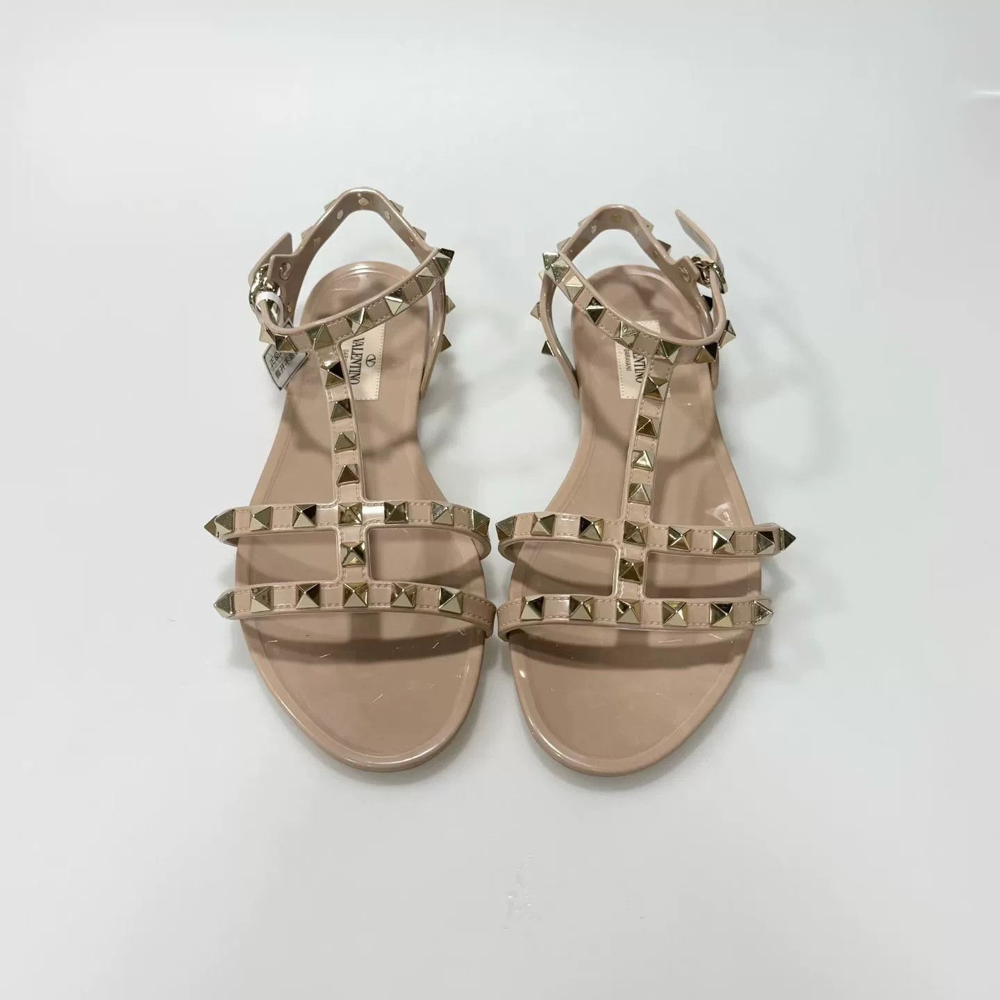 Valentino Valentino Rockstud Rubber Stud Flat Sandals Size US 6 / IT 36 - 2 Thumbnail