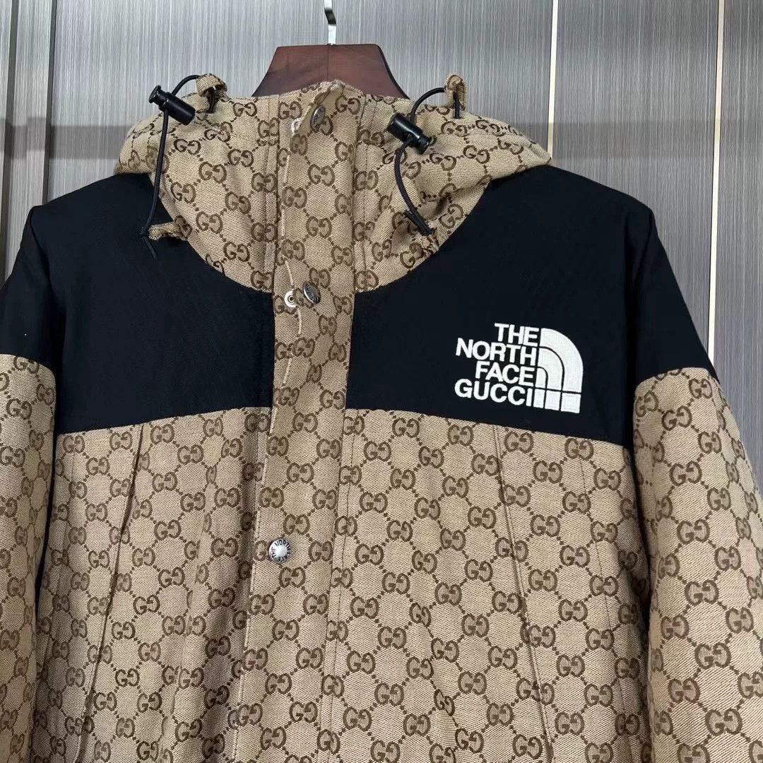 Gucci Gucci x TNF Monogram Embroidered Down Jacket Size US L / EU 52-54 / 3 - 3 Thumbnail