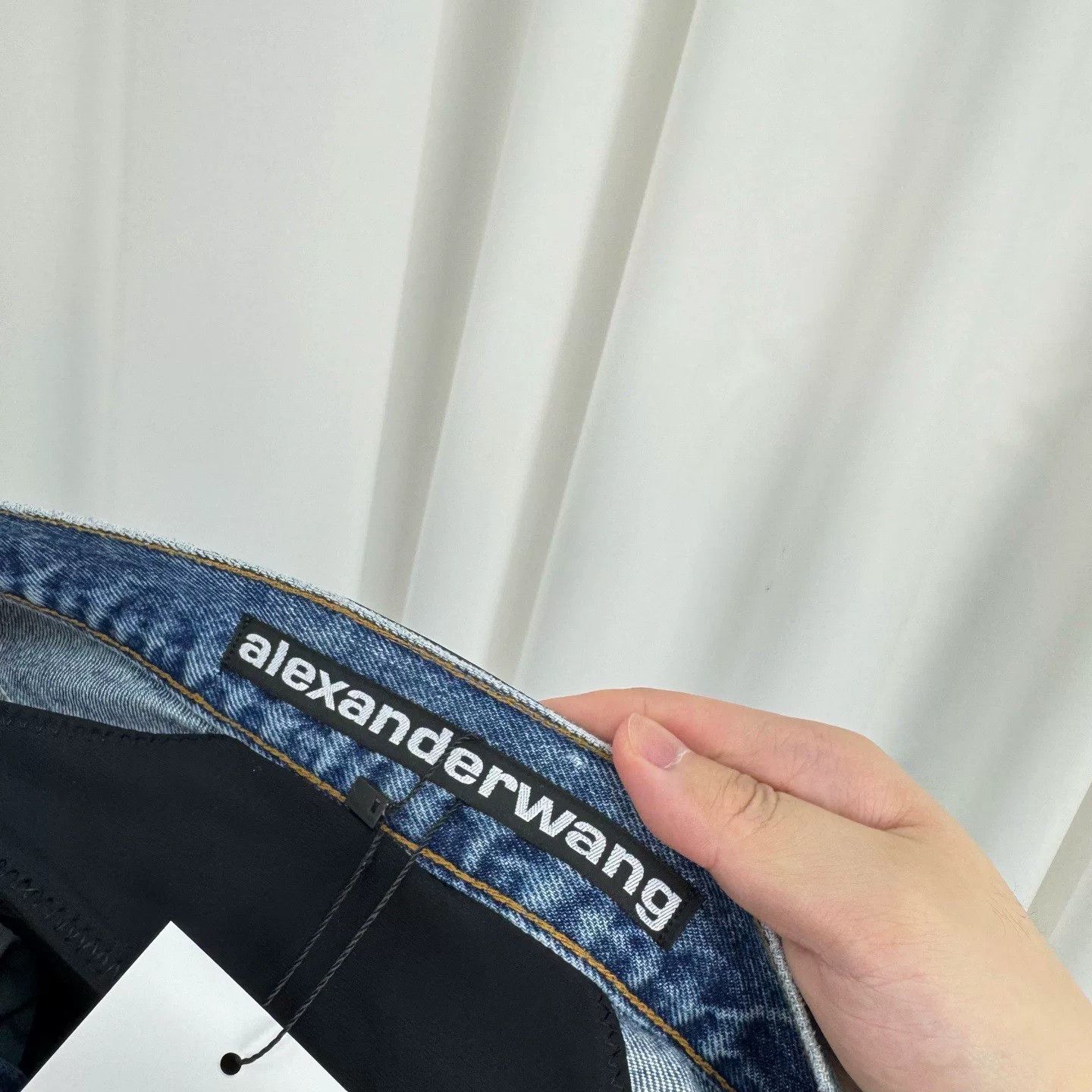 Alexander Wang Alexander Wang Rhinestone Letter Denim Pants Size 25" / US 0 / IT 36 - 6 Thumbnail