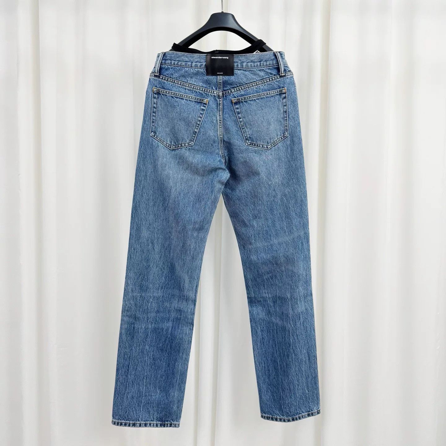Alexander Wang Alexander Wang Rhinestone Letter Denim Pants Size 25" / US 0 / IT 36 - 2 Thumbnail
