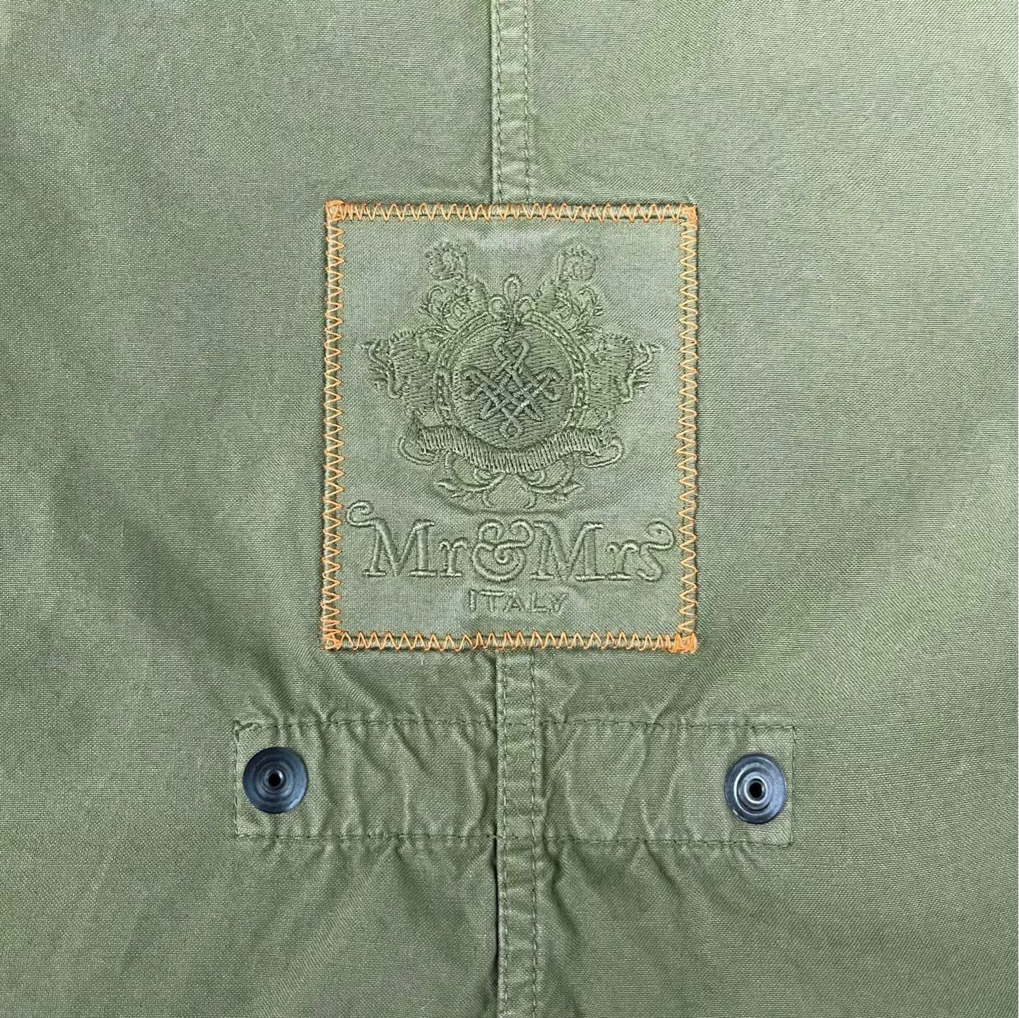 MR & MRS ITALY Mr&Mrs Military Green Fur Collar Coat Size M / US 6-8 / IT 42-44 - 7 Thumbnail