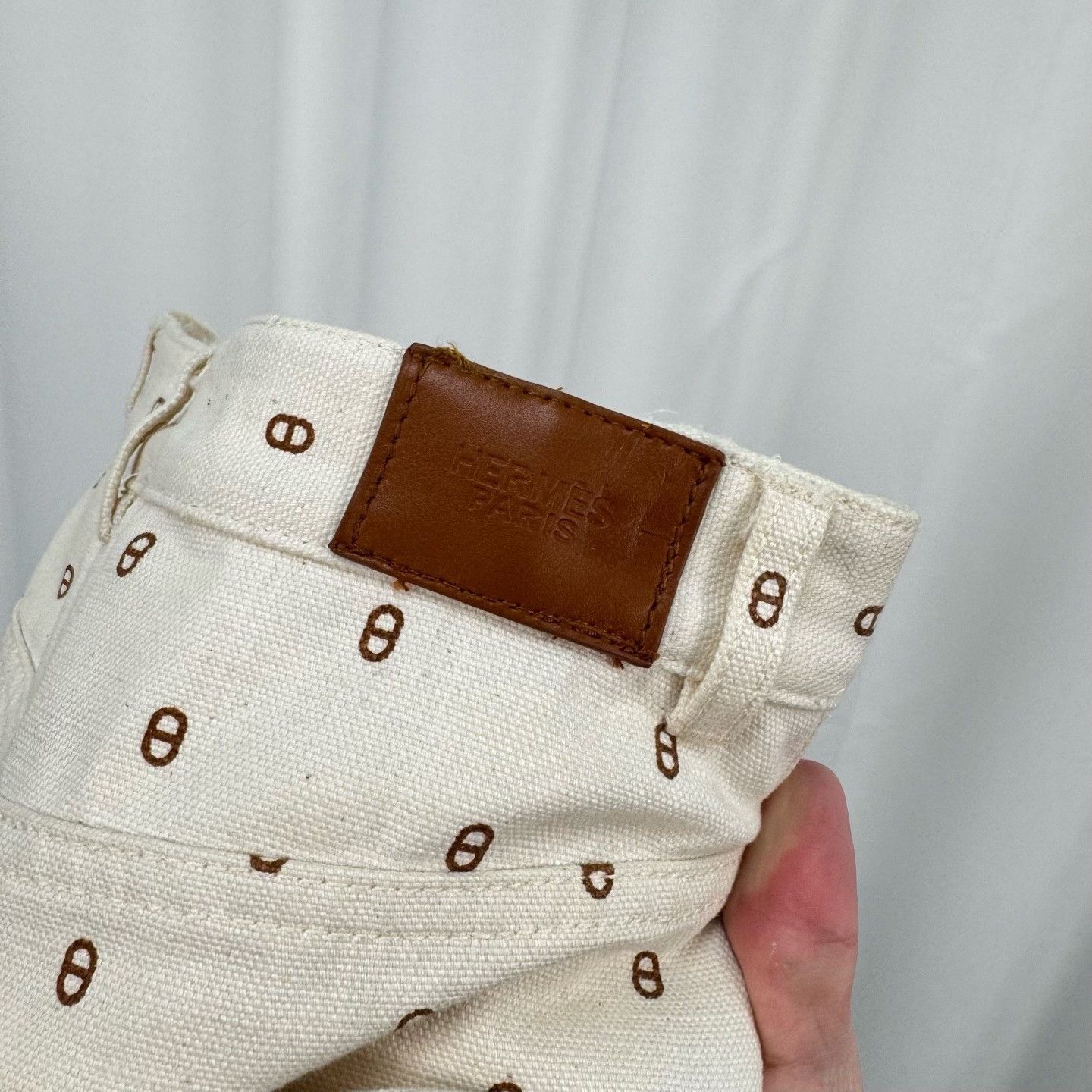 Hermes Hermes Pig Nose All-Over Print Jeans Size US 34 / EU 50 - 6 Thumbnail