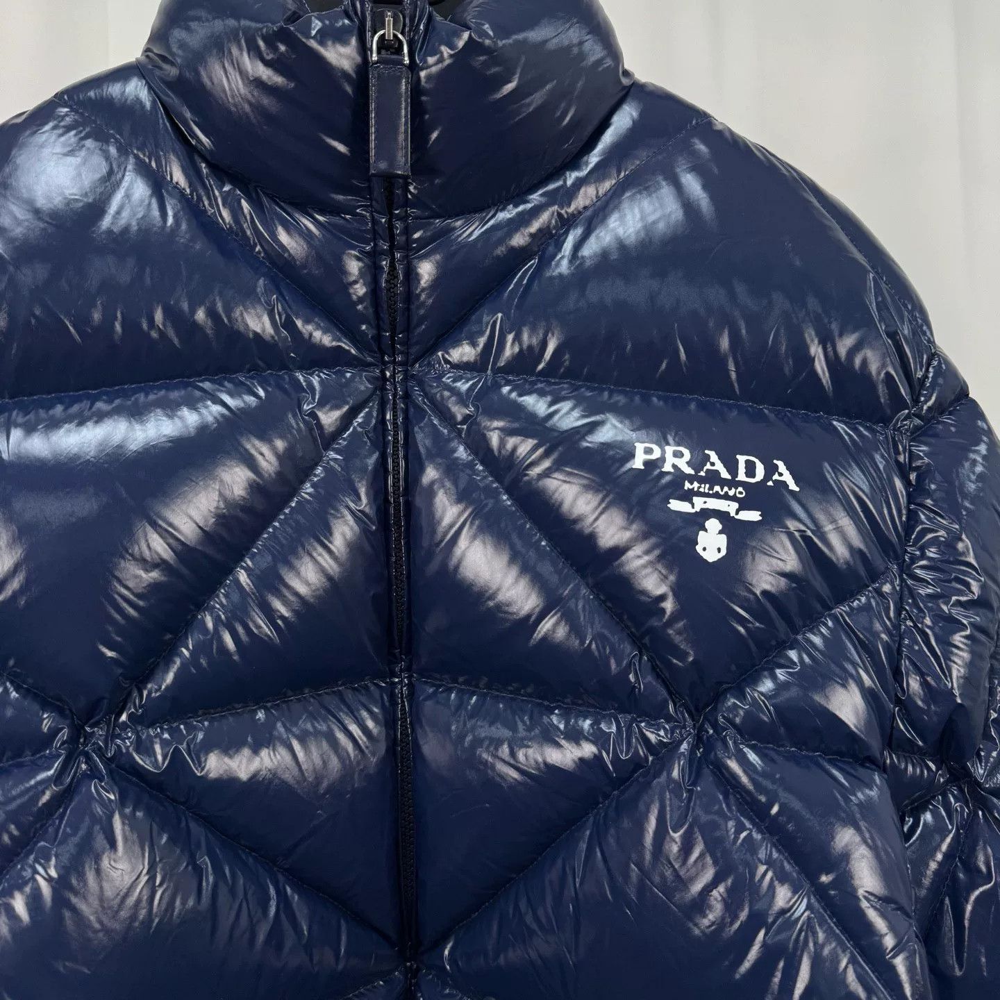 Prada Prada Shiny Quilted Logo Print Down Jacket Size XS / US 0-2 / IT 36-38 - 3 Thumbnail