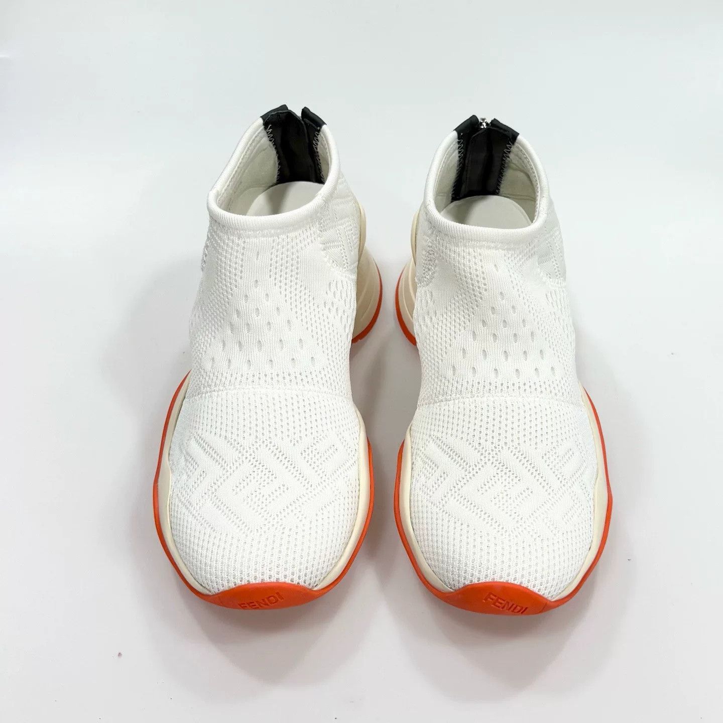 Fendi FENDI White Orange Sneakers Size US 6.5 / IT 36.5 - 2 Thumbnail