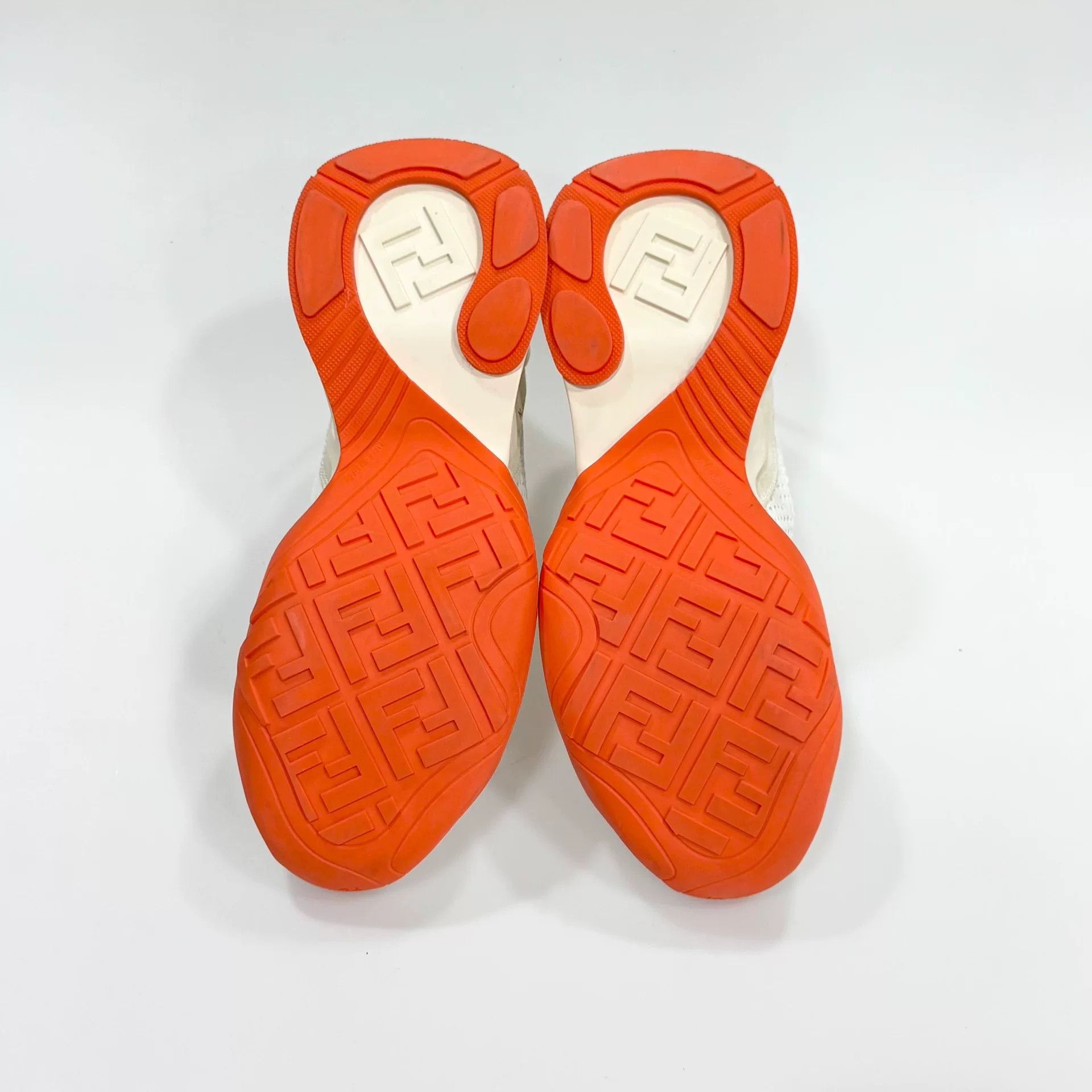 Fendi FENDI White Orange Sneakers Size US 6.5 / IT 36.5 - 5 Thumbnail