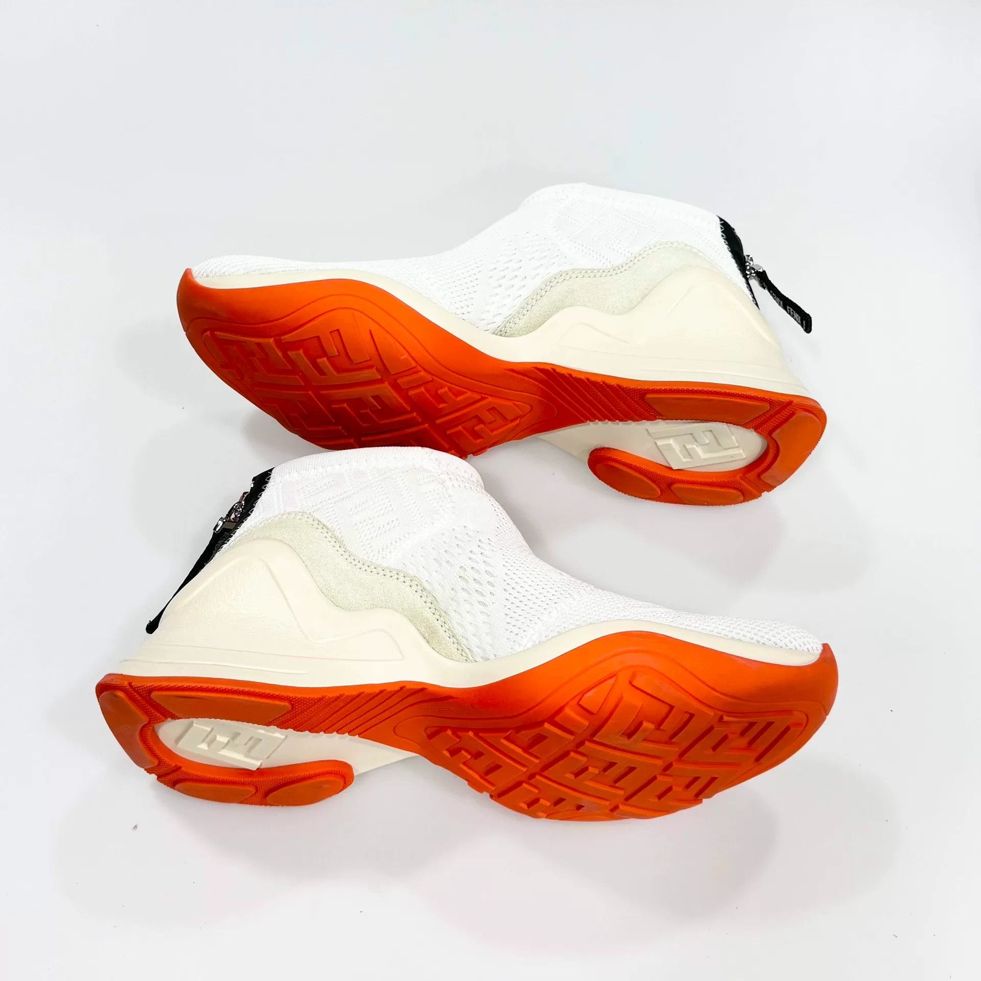 Fendi FENDI White Orange Sneakers Size US 6.5 / IT 36.5 - 3 Thumbnail