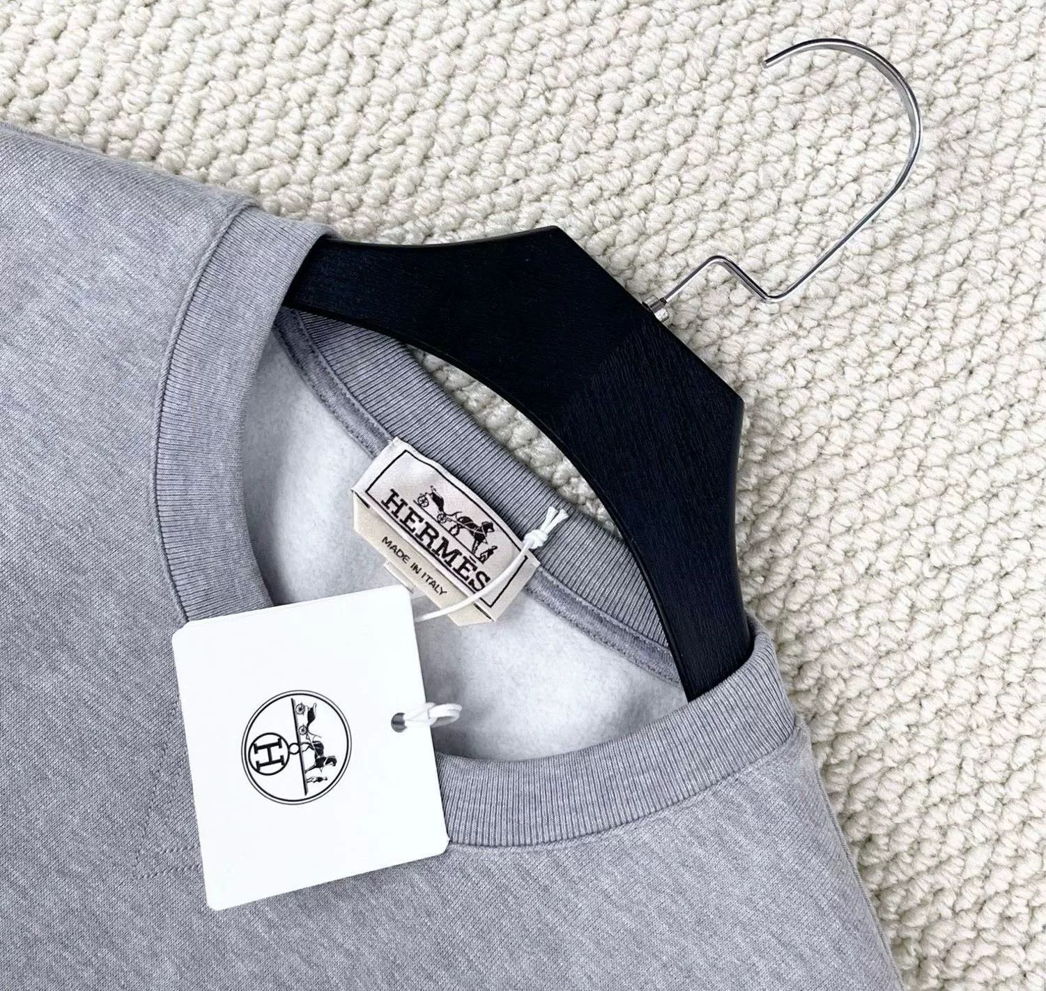 Hermes Hermes SS23 Leather Patchwork Pony Logo Sweatshirt Size US L / EU 52-54 / 3 - 2 Thumbnail