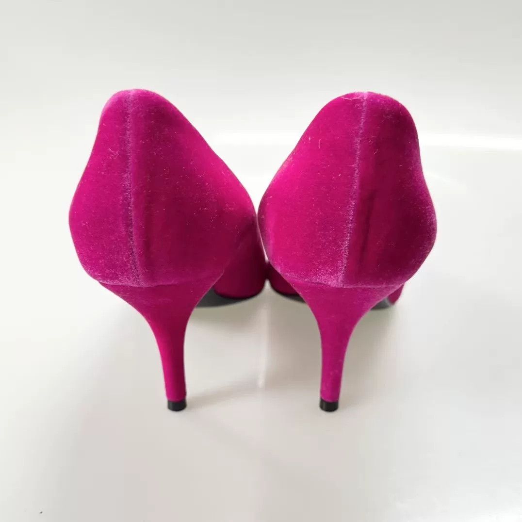Balenciaga Balenciaga Pink Velvet High Heels Size US 6.5 / IT 36.5 - 5 Thumbnail