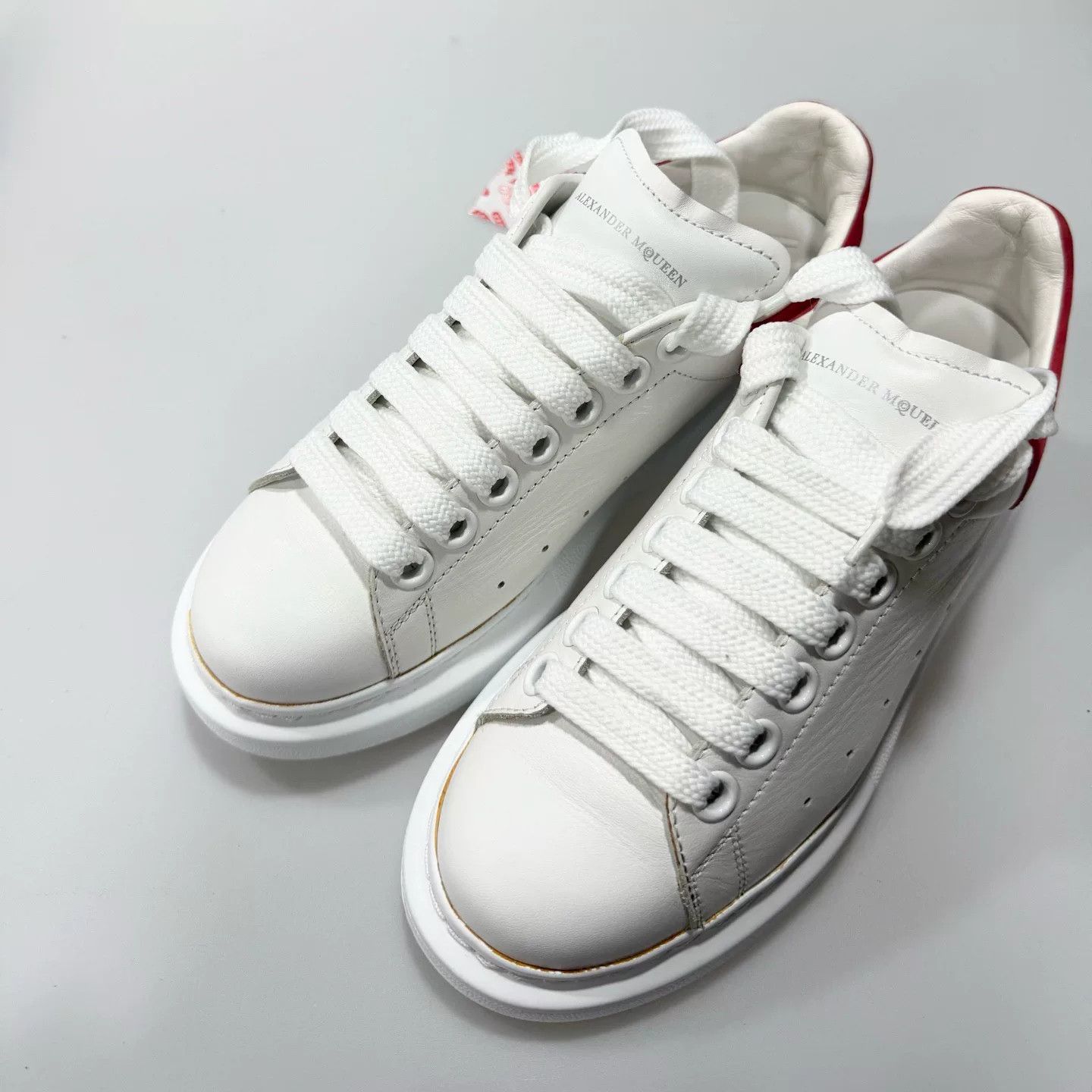 Alexander McQueen Alexander McQueen White Sneakers Size US 5 / IT 35 - 8 Thumbnail