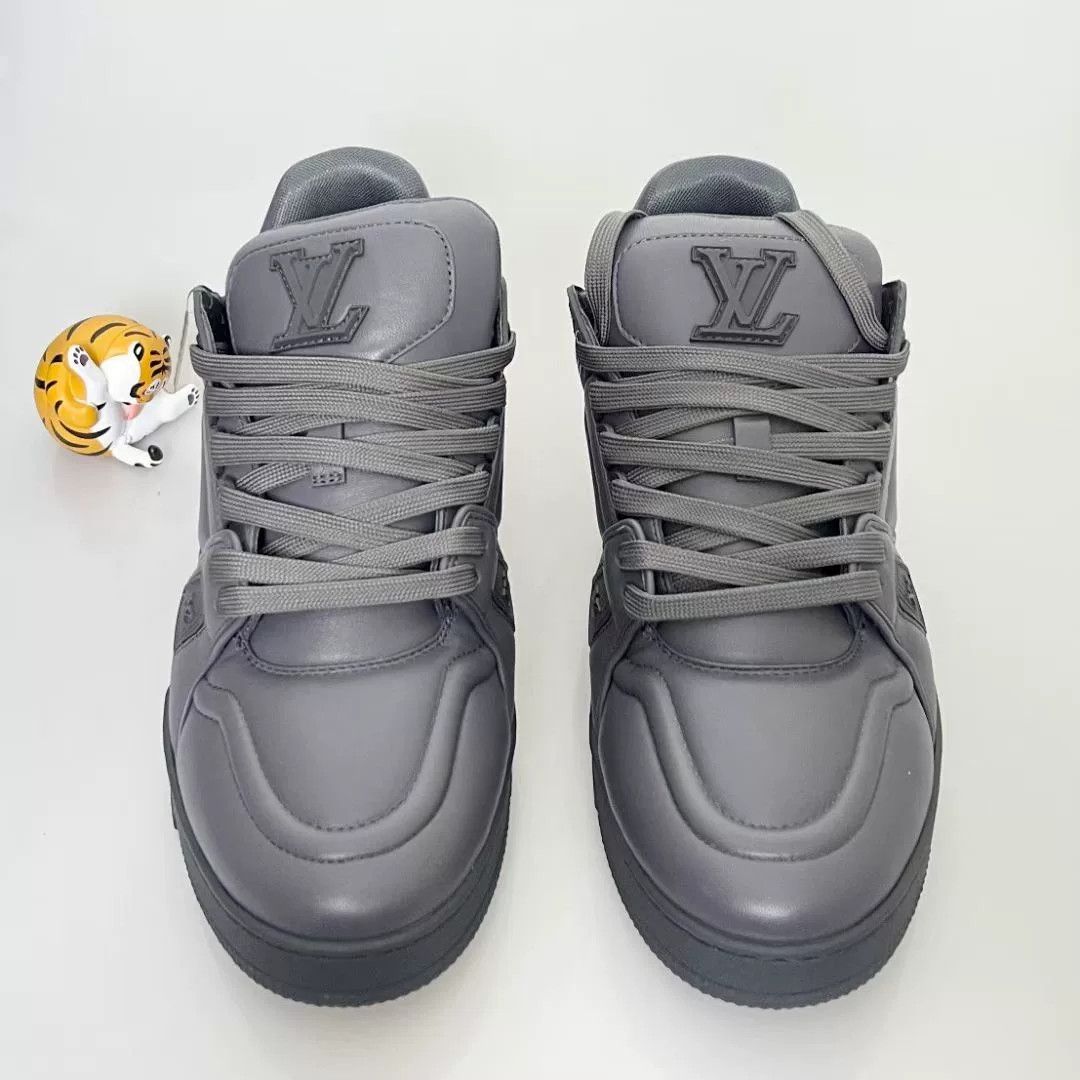 Louis Vuitton Louis Vuitton Black Gray Shoes Size US 8 / EU 41 - 2 Thumbnail