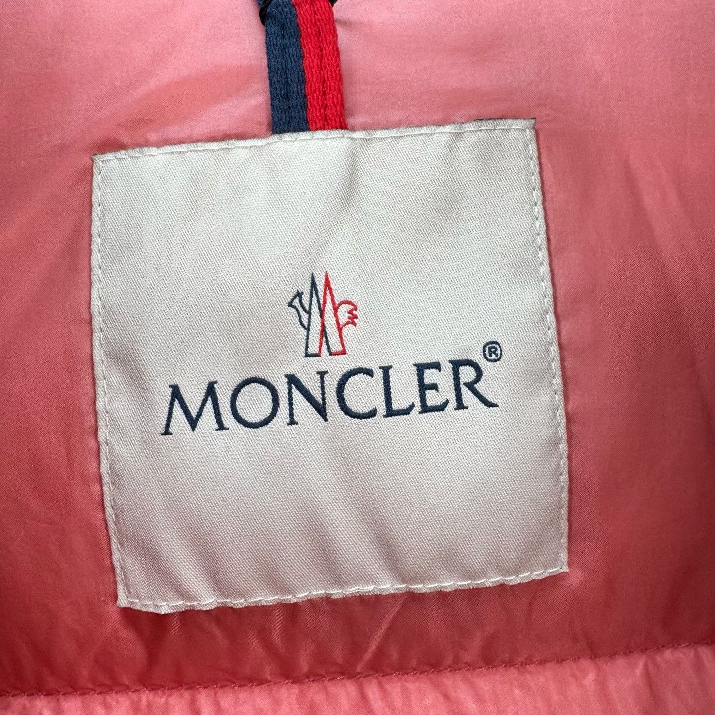 Moncler Moncler Pink Embroidered Logo Lapel Down Jacket Size XS / US 0-2 / IT 36-38 - 7 Thumbnail