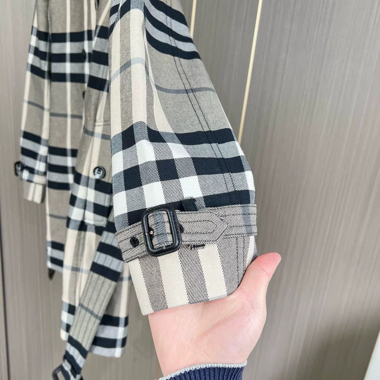 Burberry Burberry Check Print Trench Coat Size XXS / US 00 / IT 34 - 6 Thumbnail