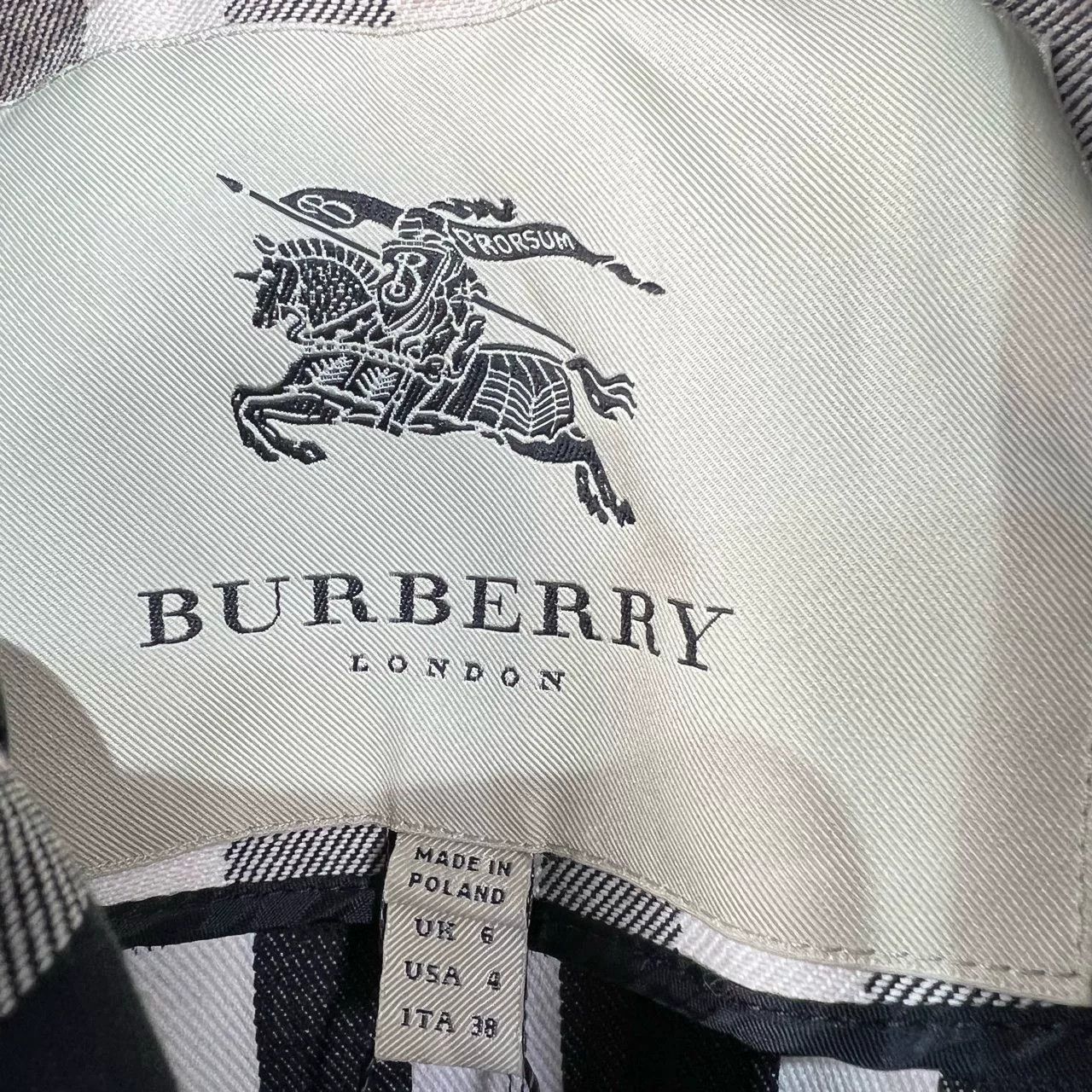 Burberry Burberry Check Print Trench Coat Size XXS / US 00 / IT 34 - 5 Thumbnail