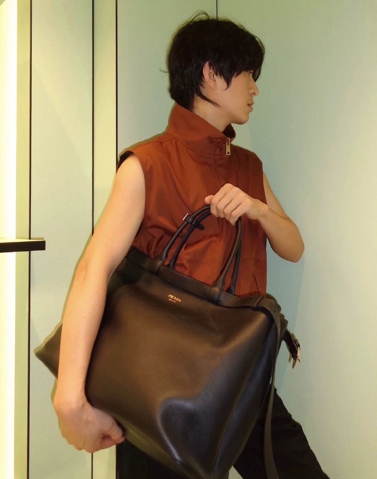 Hermes Hermes Show Style Red-Brown Utility Cargo Vest Size US L / EU 52-54 / 3 - 6 Thumbnail