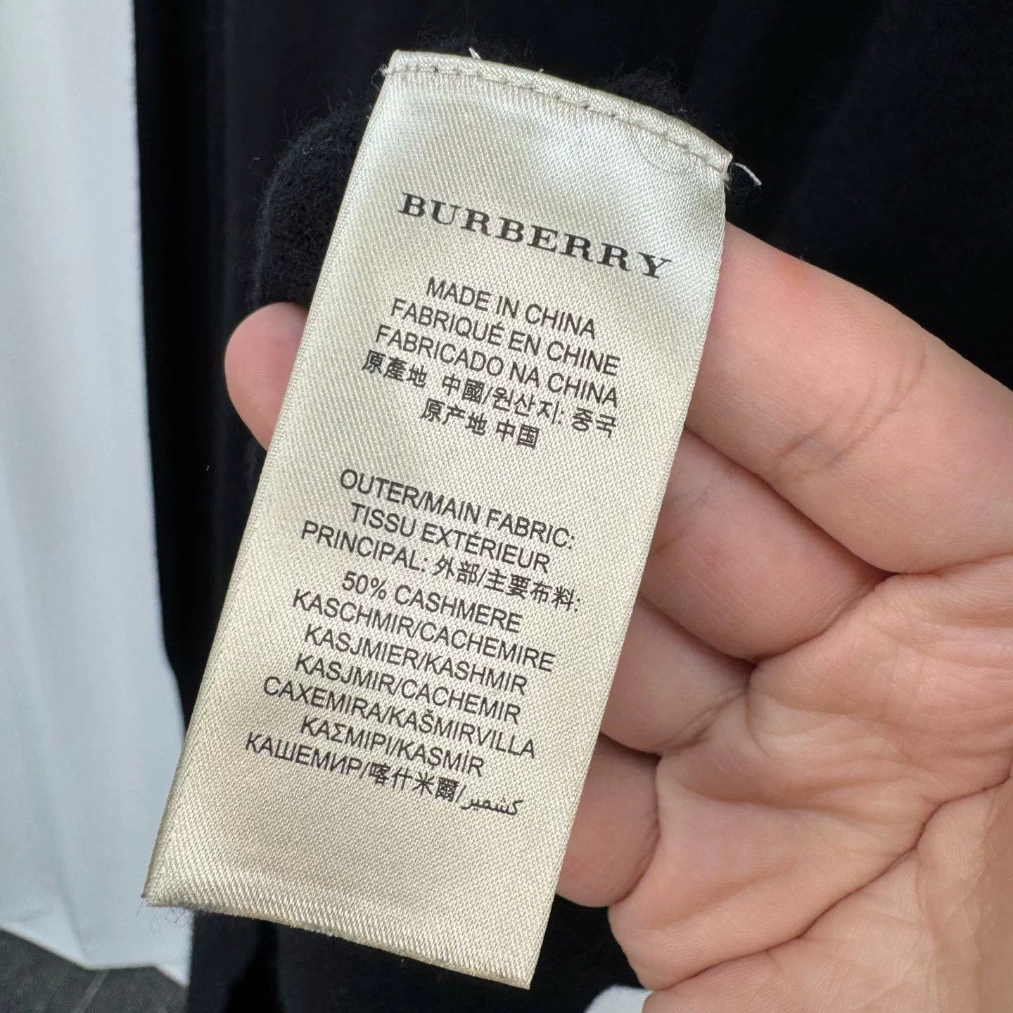 Burberry Burberry Check Pattern Cashmere Sweater Size US XL / EU 56 / 4 - 6 Thumbnail