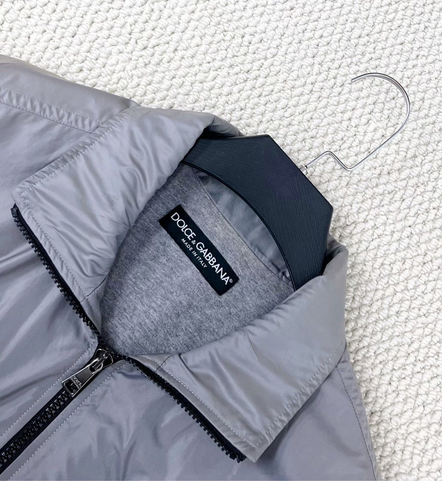 Dolce & Gabbana Dolce&Gabbana Gray Windproof Padded Jacket Size US M / EU 48-50 / 2 - 3 Thumbnail