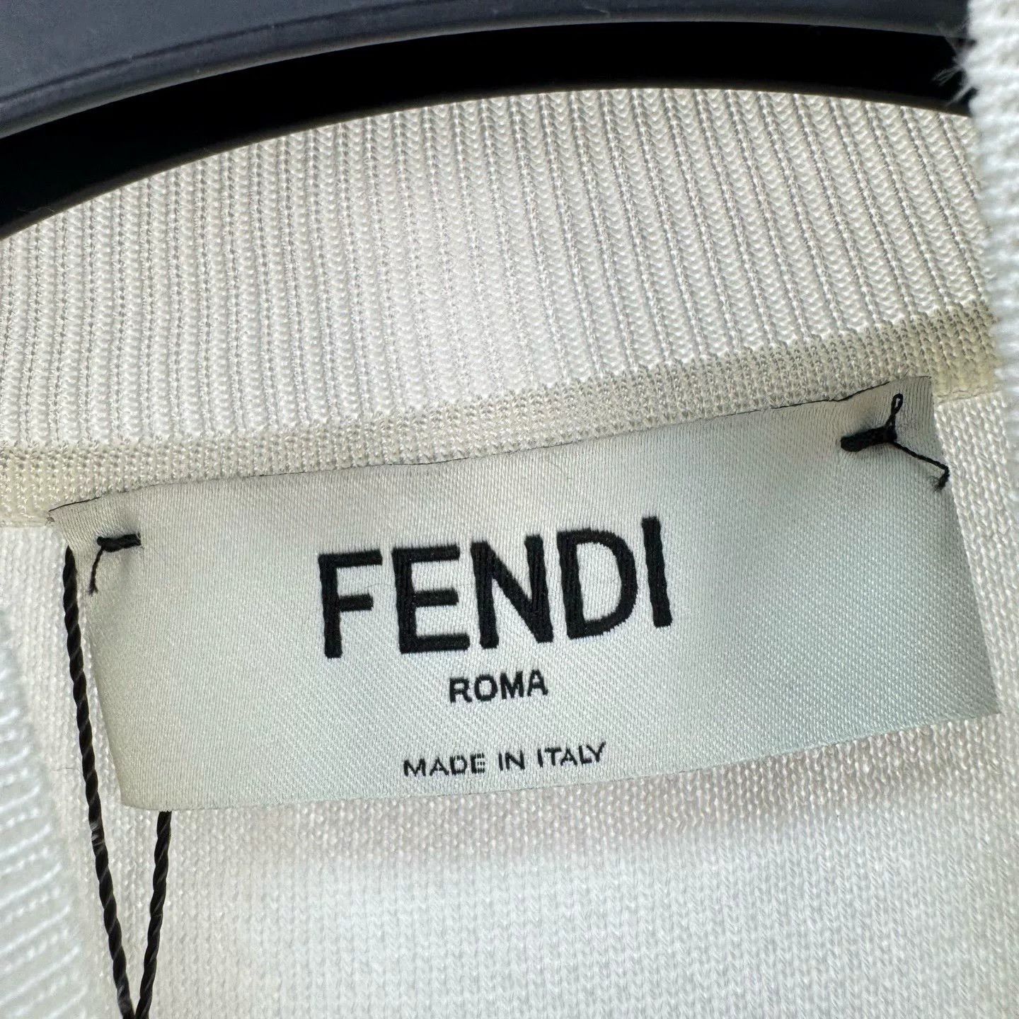 Fendi Fendi Logo Print Knit Short Sleeve Size S / US 4 / IT 40 - 5 Thumbnail