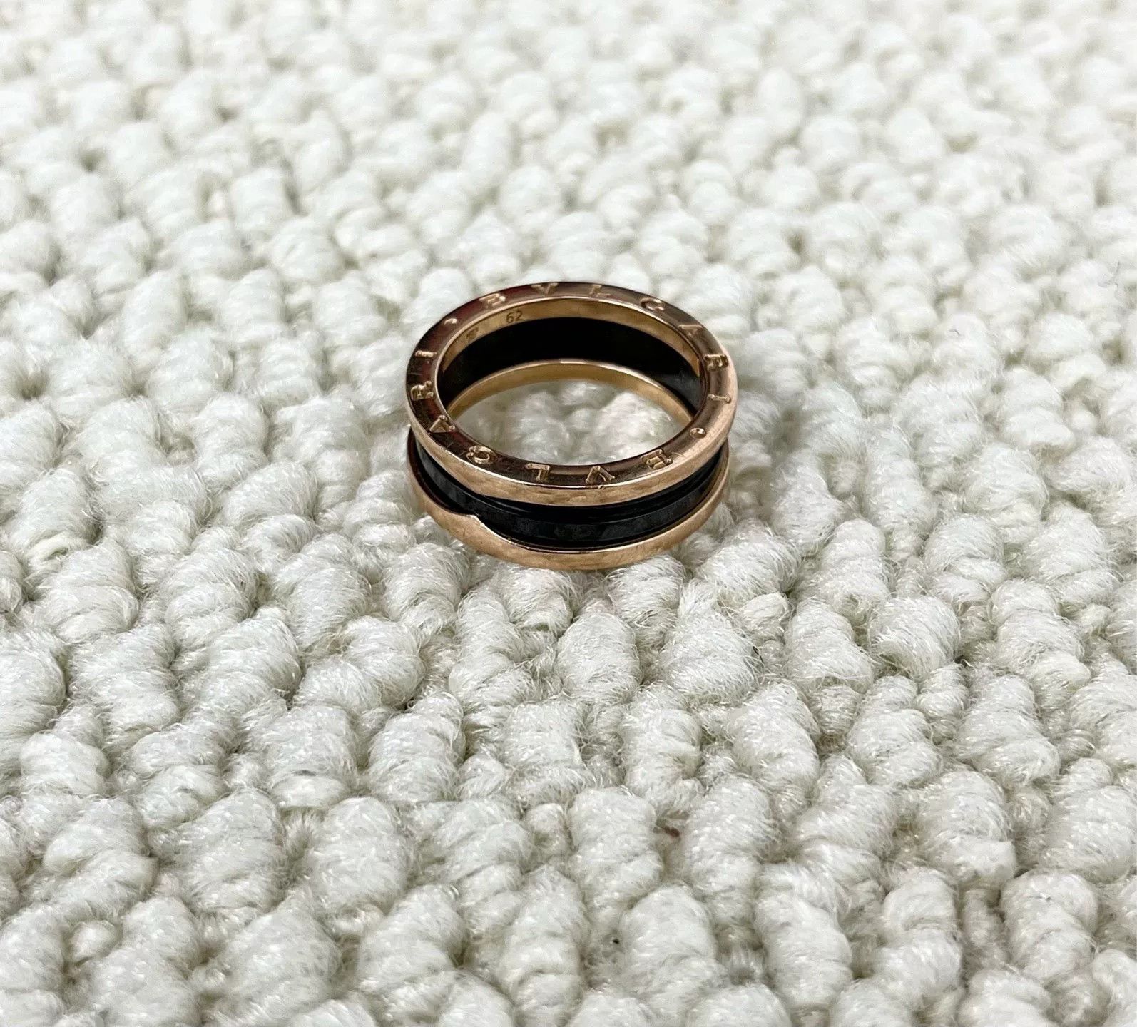 Bvlgari Bvlgari B.zero1 Rose Gold Ceramic Ring Size ONE SIZE - 2 Thumbnail