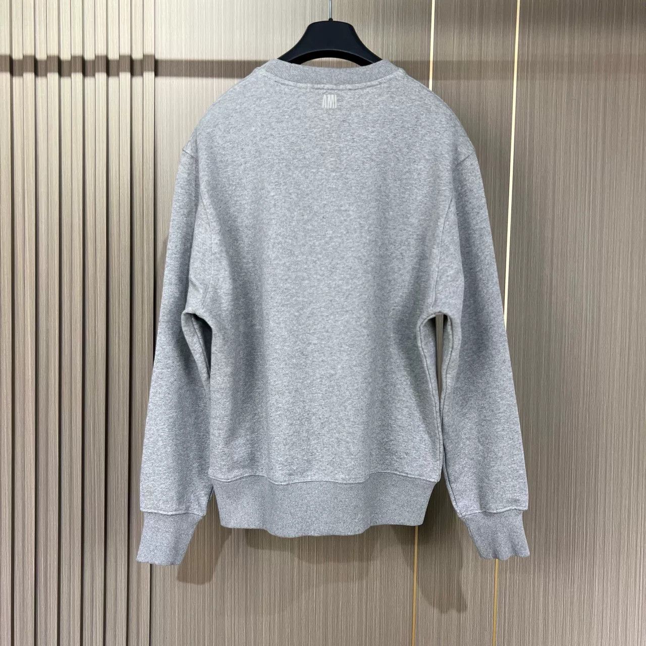AMI Ami Gray Embroidered Heart Sweatshirt Size M / US 6-8 / IT 42-44 - 2 Thumbnail