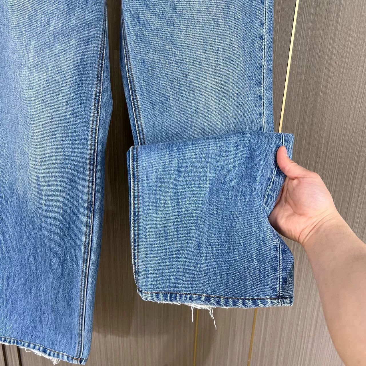 Alexander Wang Alexander Wang Asymmetric Washed Denim Pants Size 23" - 7 Thumbnail