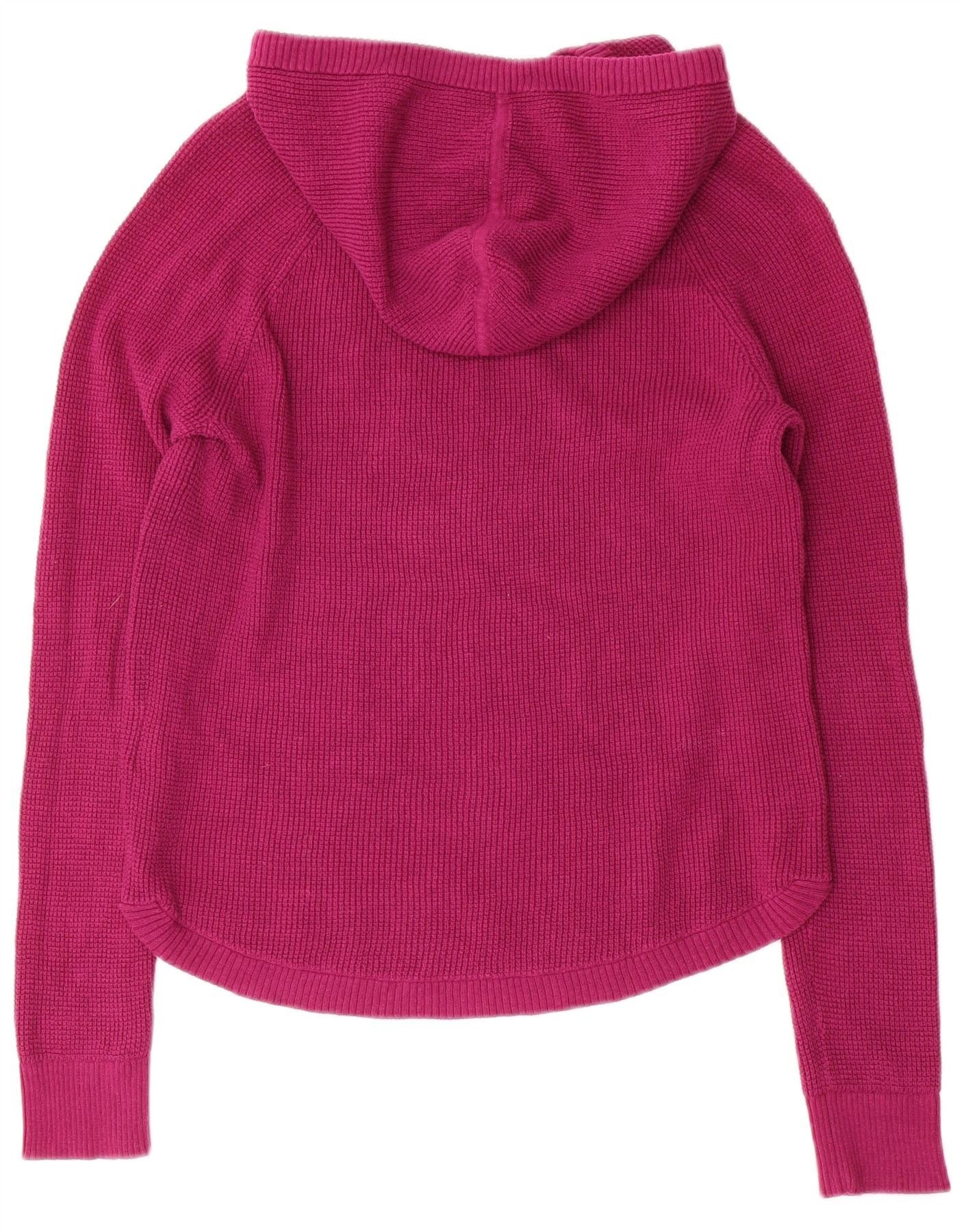Ralph Lauren Womens Hooded Jumper Sweater UK 10 Small Pink Cotton Size S / US 4 / IT 40 - 2 Thumbnail