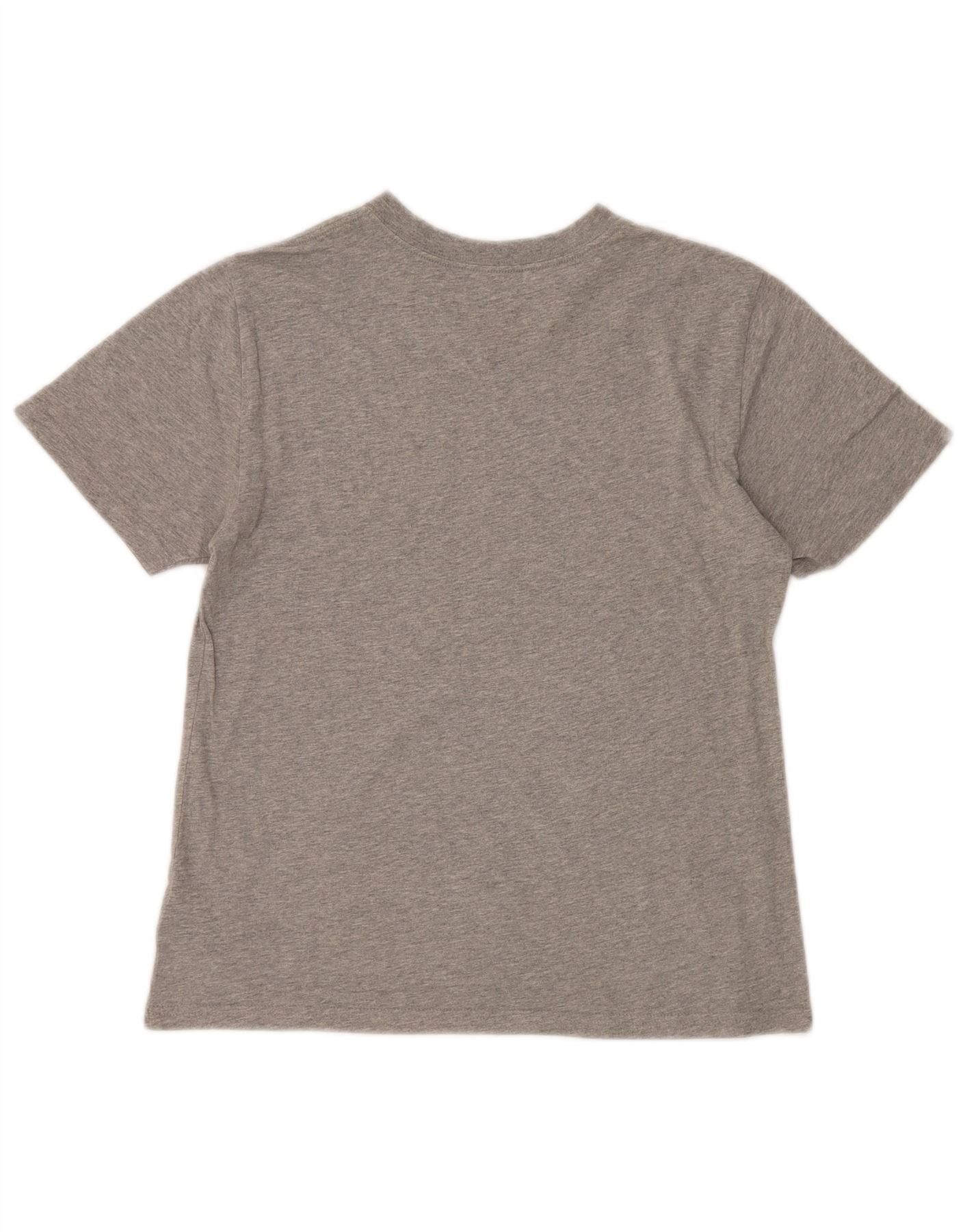 Polo Ralph Lauren Girls T-Shirt Top 8-9 Years Medium Grey Flecked Cotton Size S / US 4 / IT 40 - 2 Thumbnail