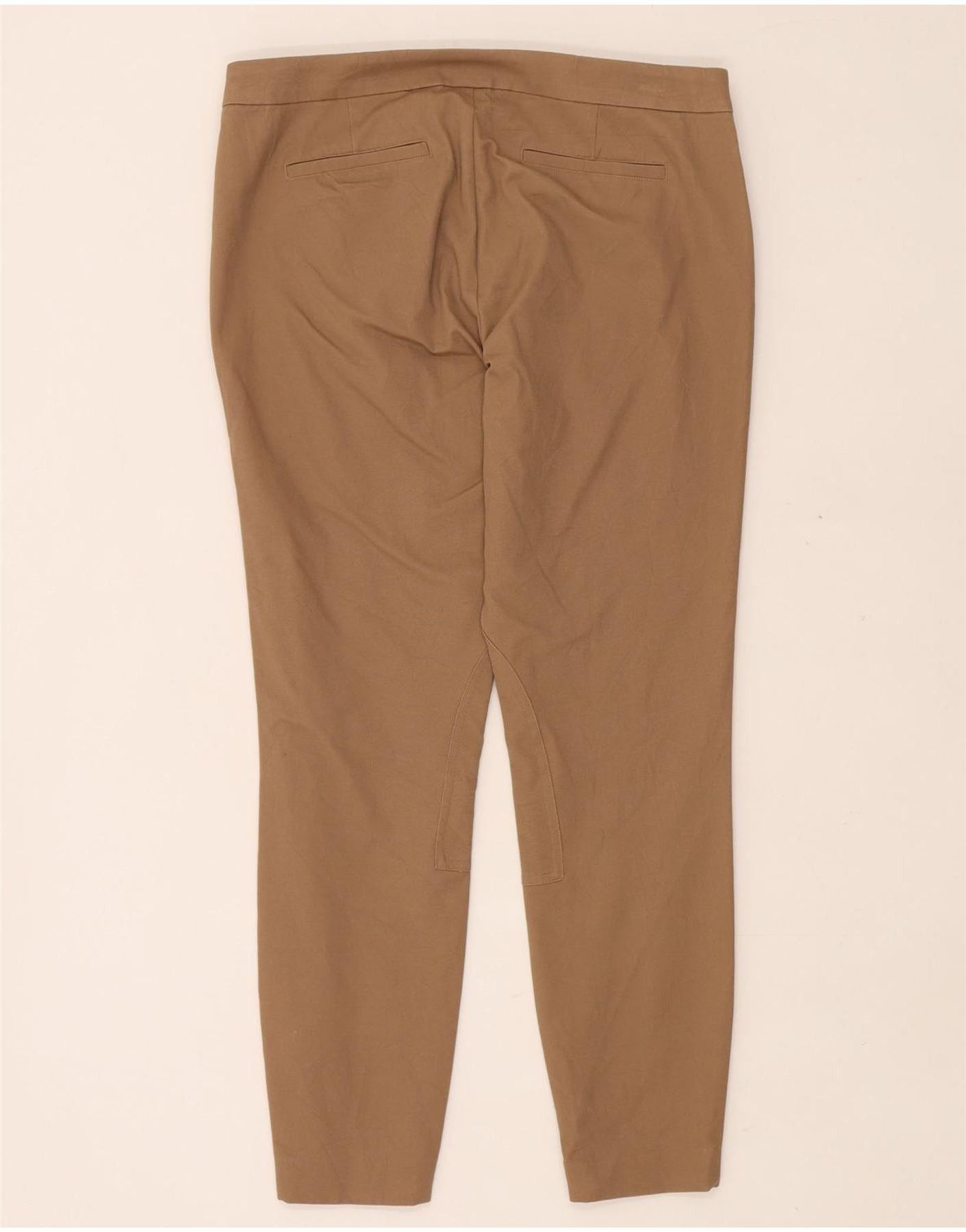 Ralph Lauren Womens Petite Casual Trousers US 10 Large W32 L27 Beige Size 28" / US 6 / IT 42 - 2 Thumbnail