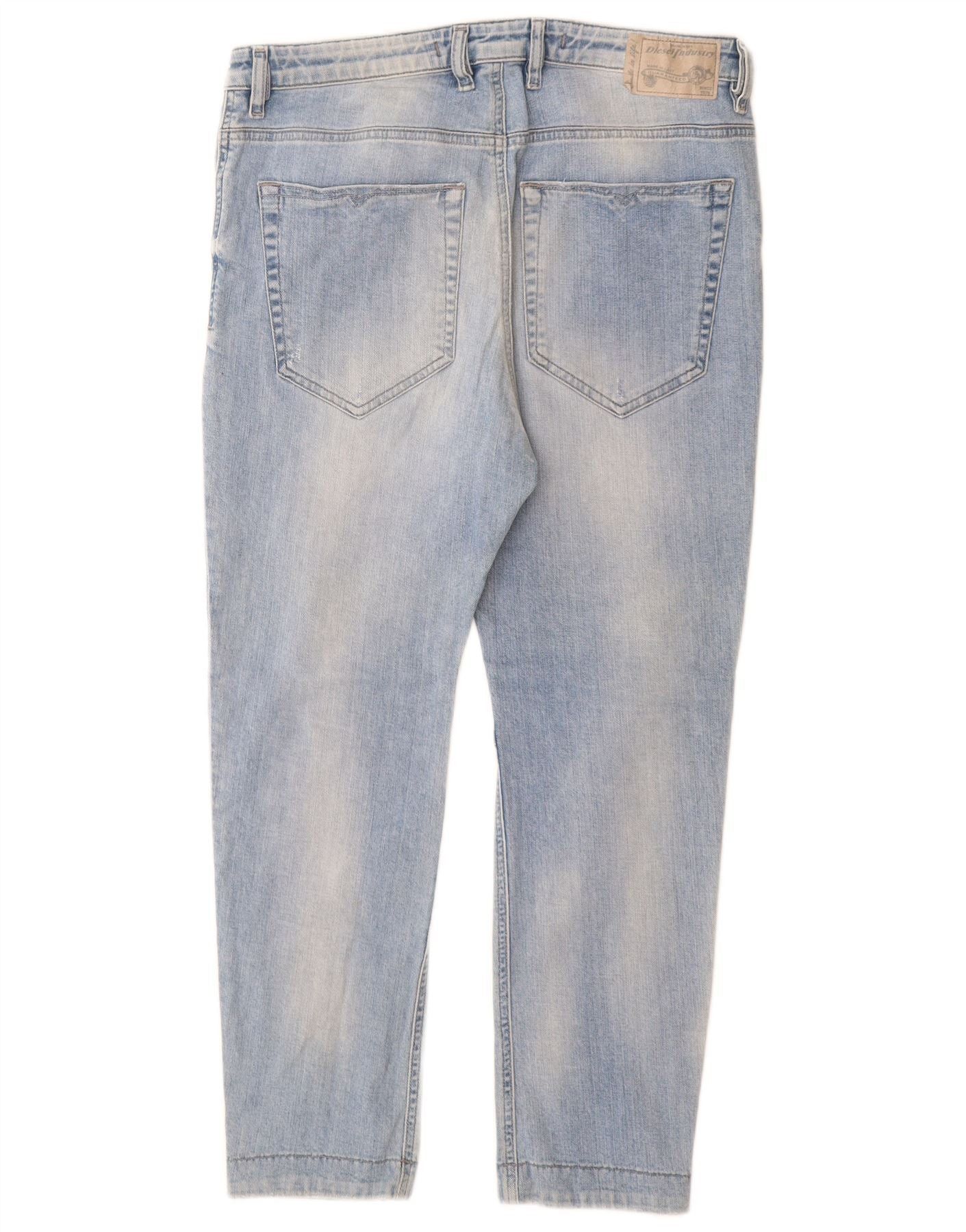 Diesel Mens Easee Relaxed Fit Low Waist Jeans W30 L25 Blue Cotton Size US 30 / EU 46 - 2 Thumbnail