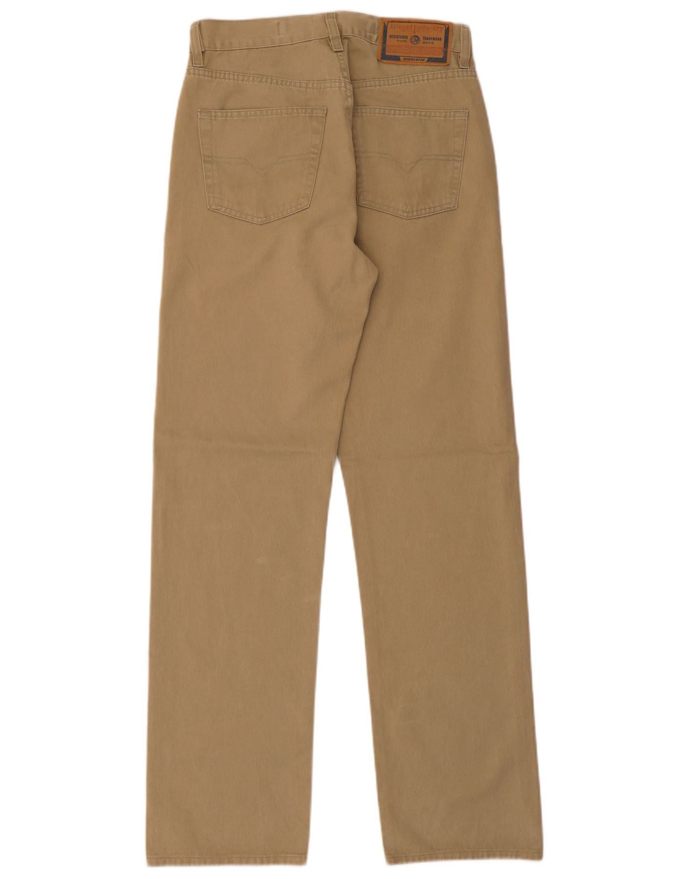 Diesel Mens Straight Casual Trousers W29 L31 Beige Cotton Size US 30 / EU 46 - 2 Thumbnail