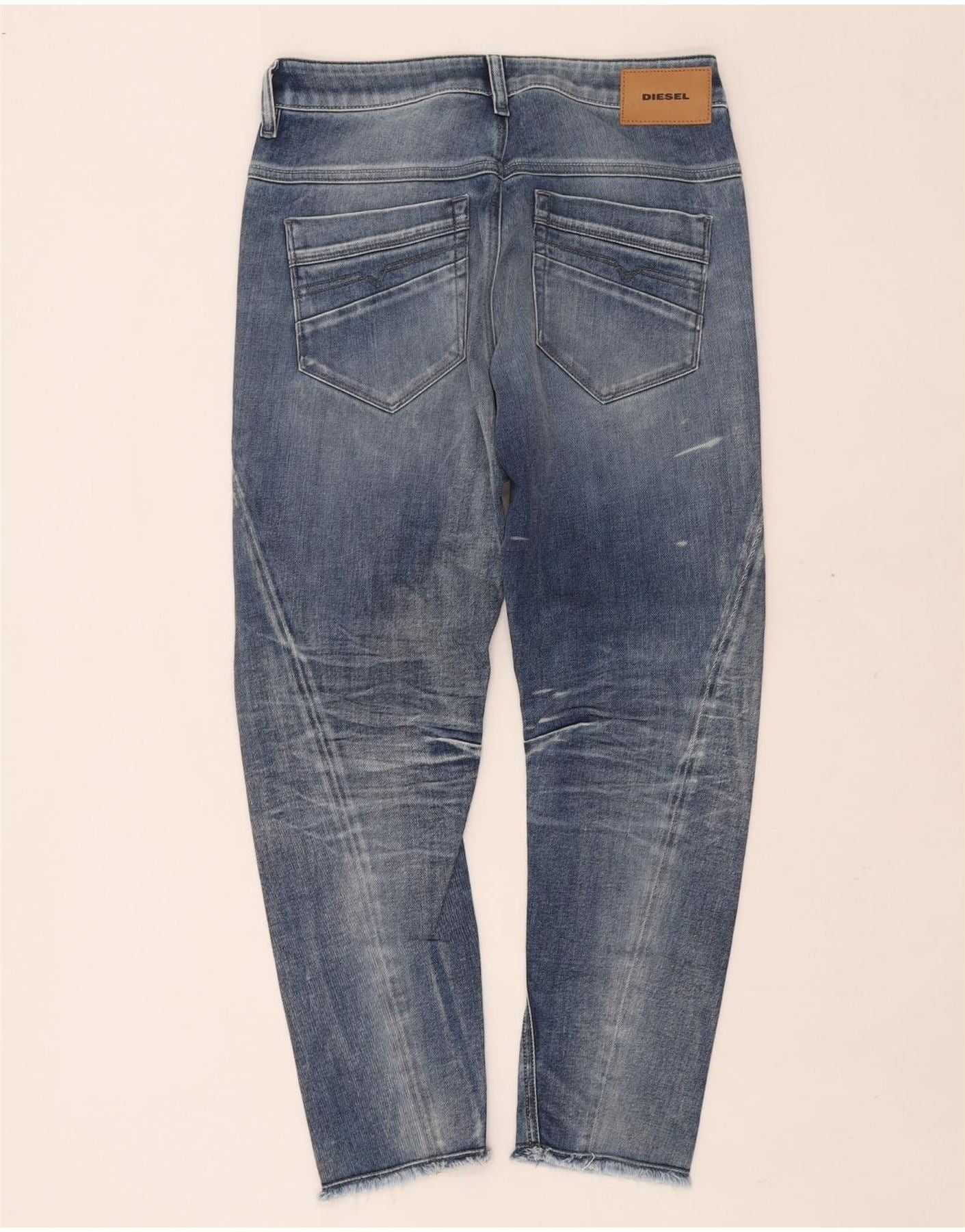 Diesel Womens Boyfriend Low Waist Regular Tapered Jeans W26 L25 Blu Size 42" / US 20 - 2 Thumbnail