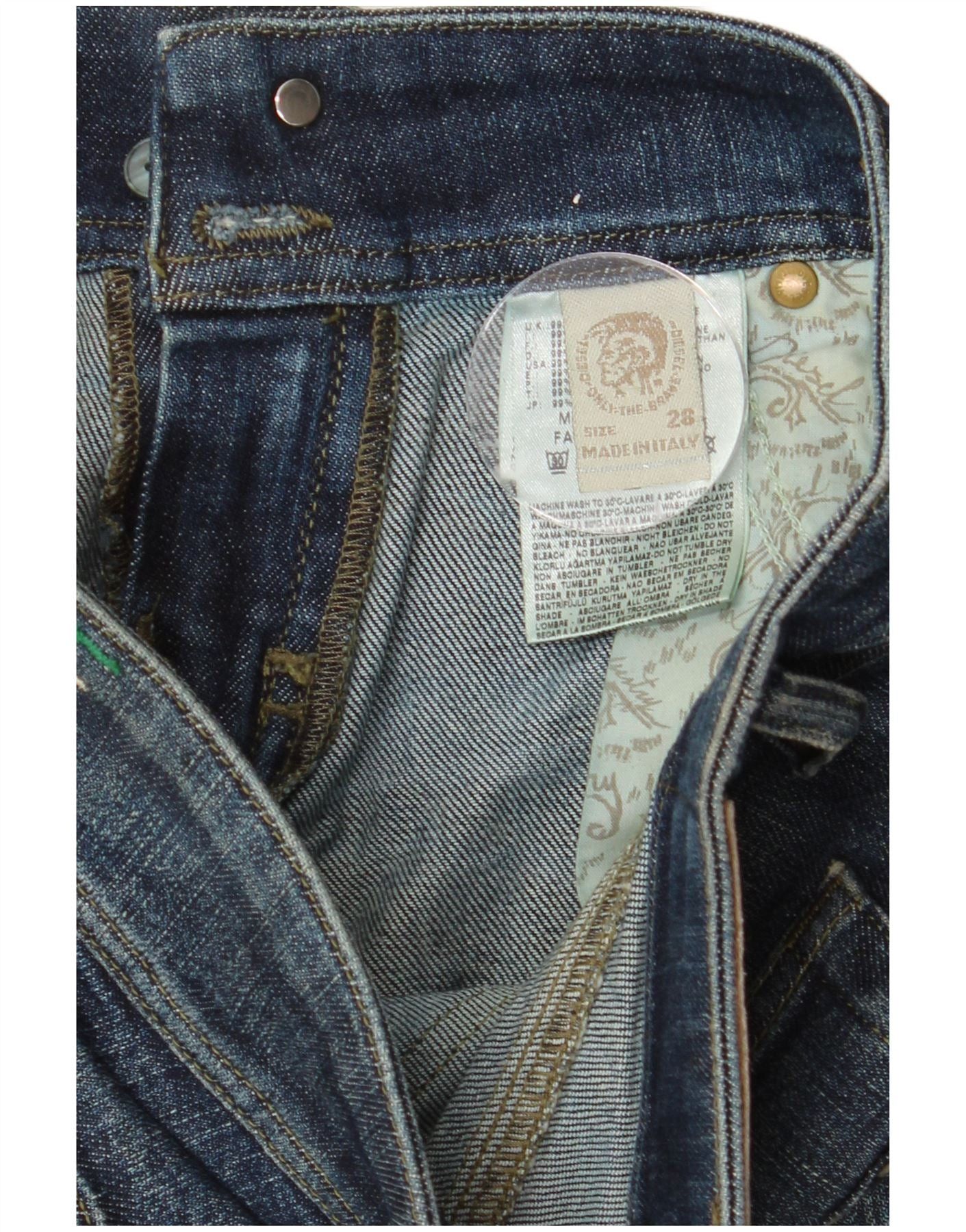 Diesel Womens Slim Jeans W28 L32 Navy Blue Cotton Size 42" / US 20 - 6 Thumbnail