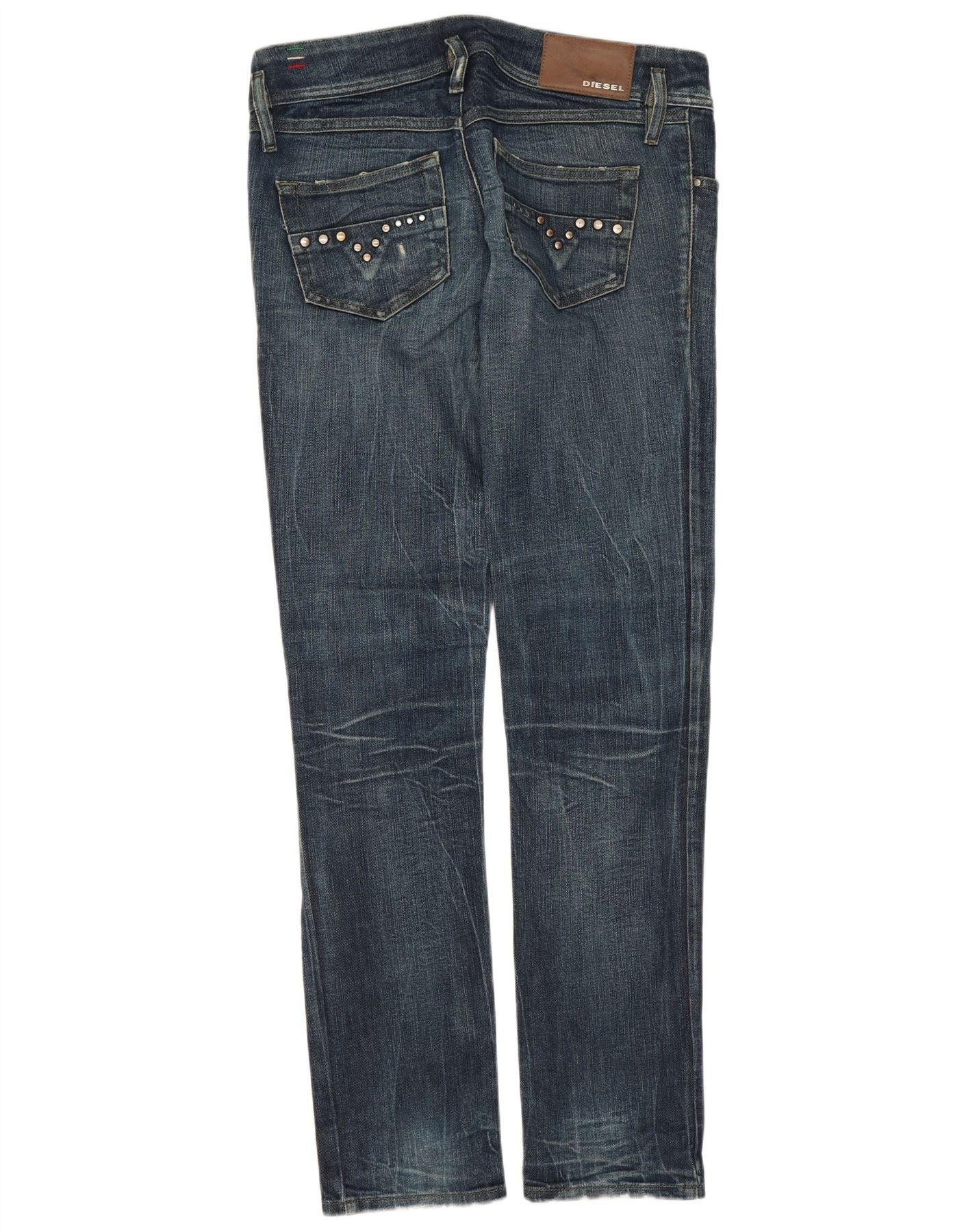 Diesel Womens Slim Jeans W28 L32 Navy Blue Cotton Size 42" / US 20 - 2 Thumbnail