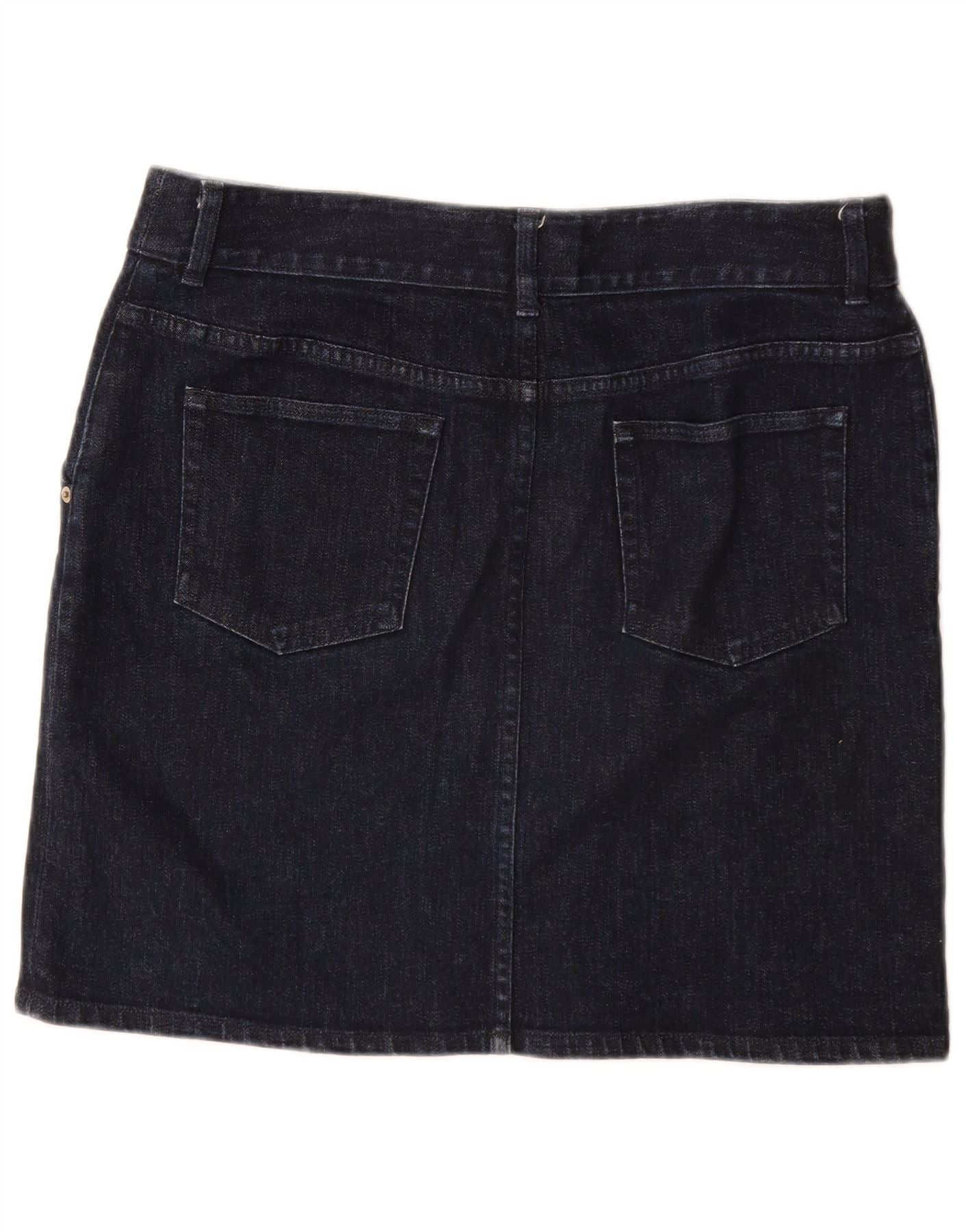 Ralph Lauren Womens Denim Skirt US 10 Large W32 Navy Blue Cotton Size 28" / US 6 / IT 42 - 2 Thumbnail