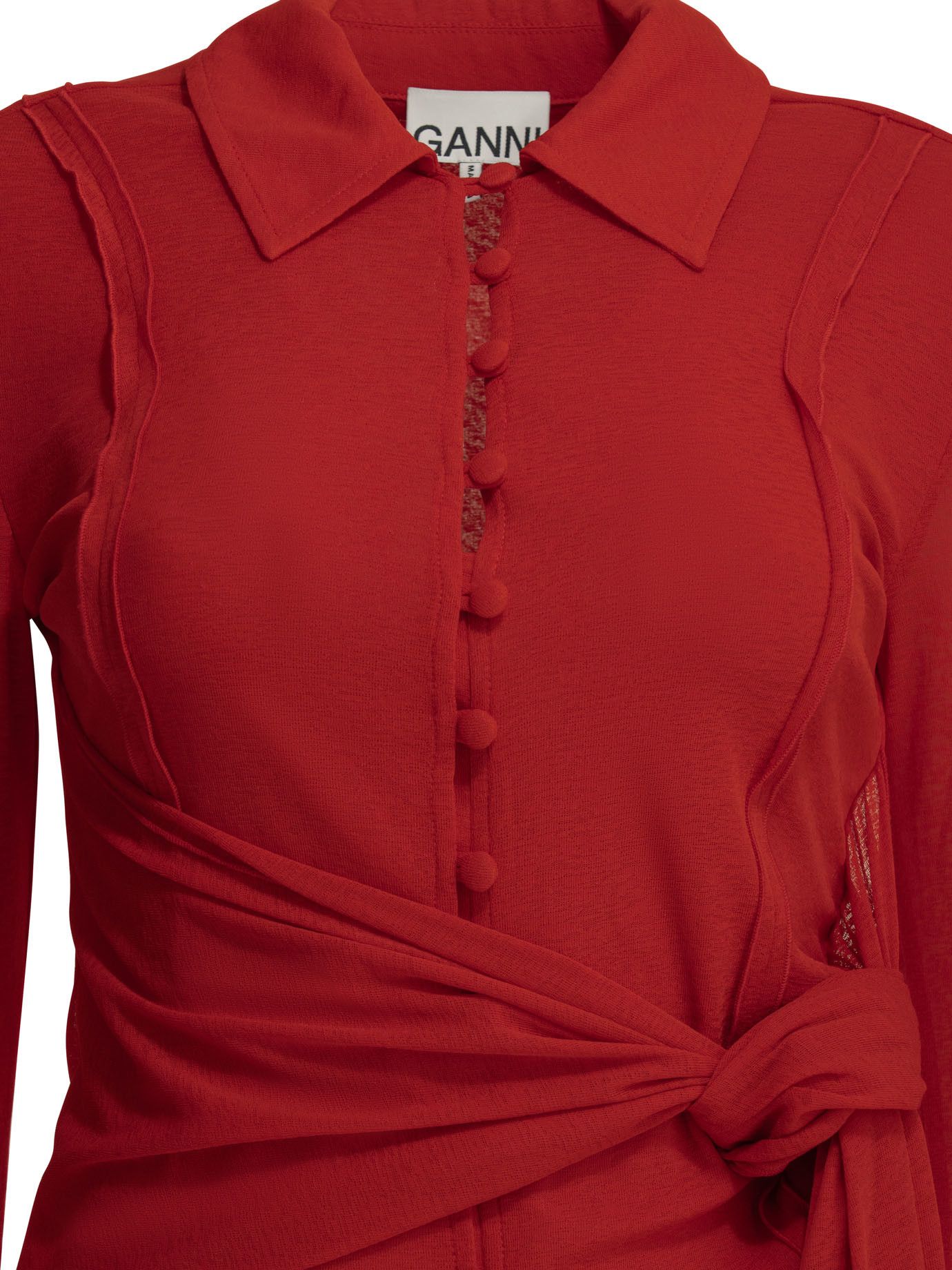 Ganni Ganni Polo Shirt With Buttons tag size 34 Women - USA Duties Paid Size XS / US 0-2 / IT 36-38 - 3 Thumbnail