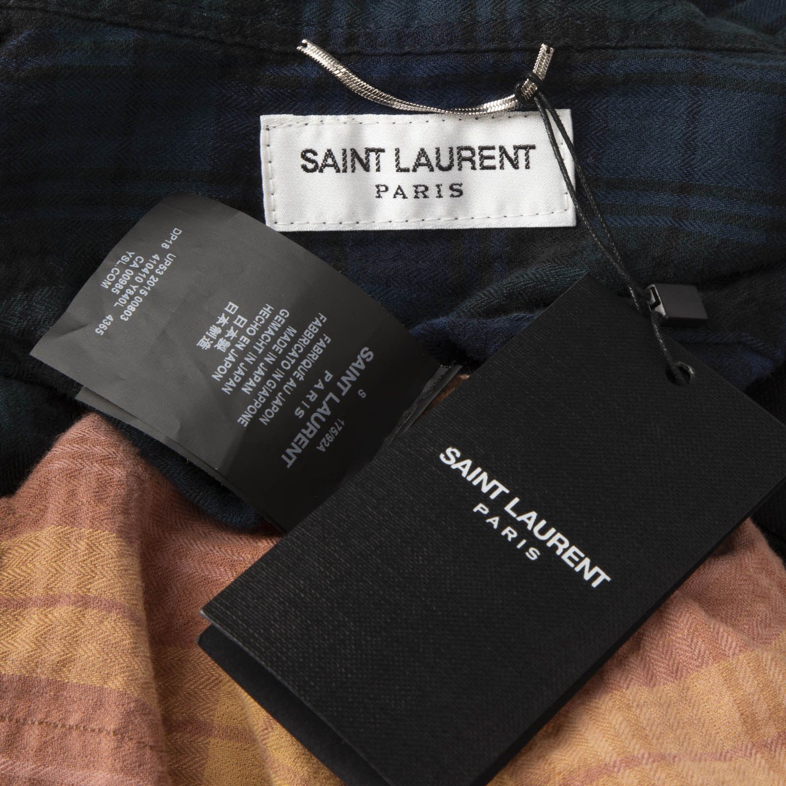Saint Laurent Paris Plaid Gradient Shirt Size S / US 4 / IT 40 - 4 Thumbnail
