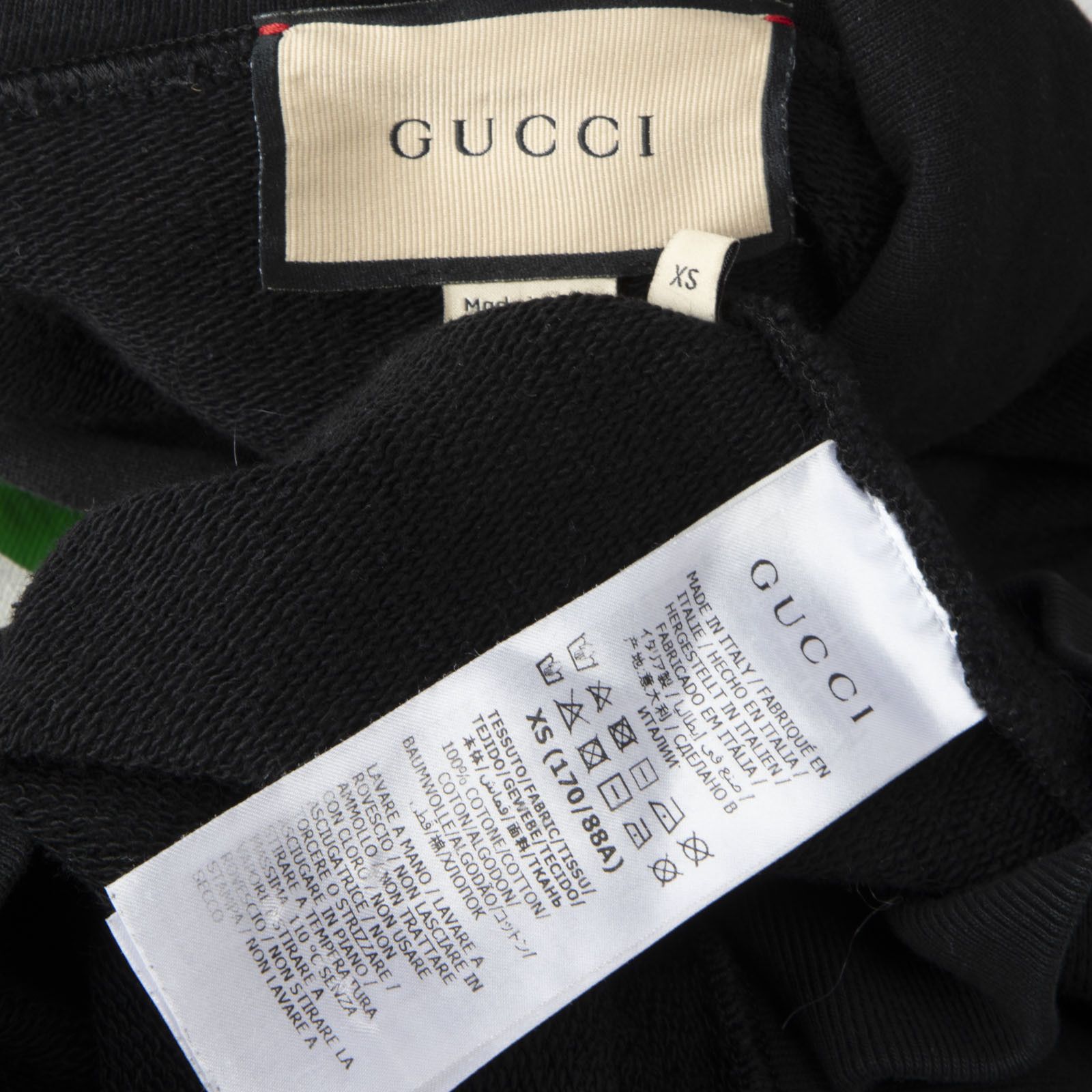 Gucci Black Interlocking GG Stripe Hoodie Size XS / US 0-2 / IT 36-38 - 11 Thumbnail