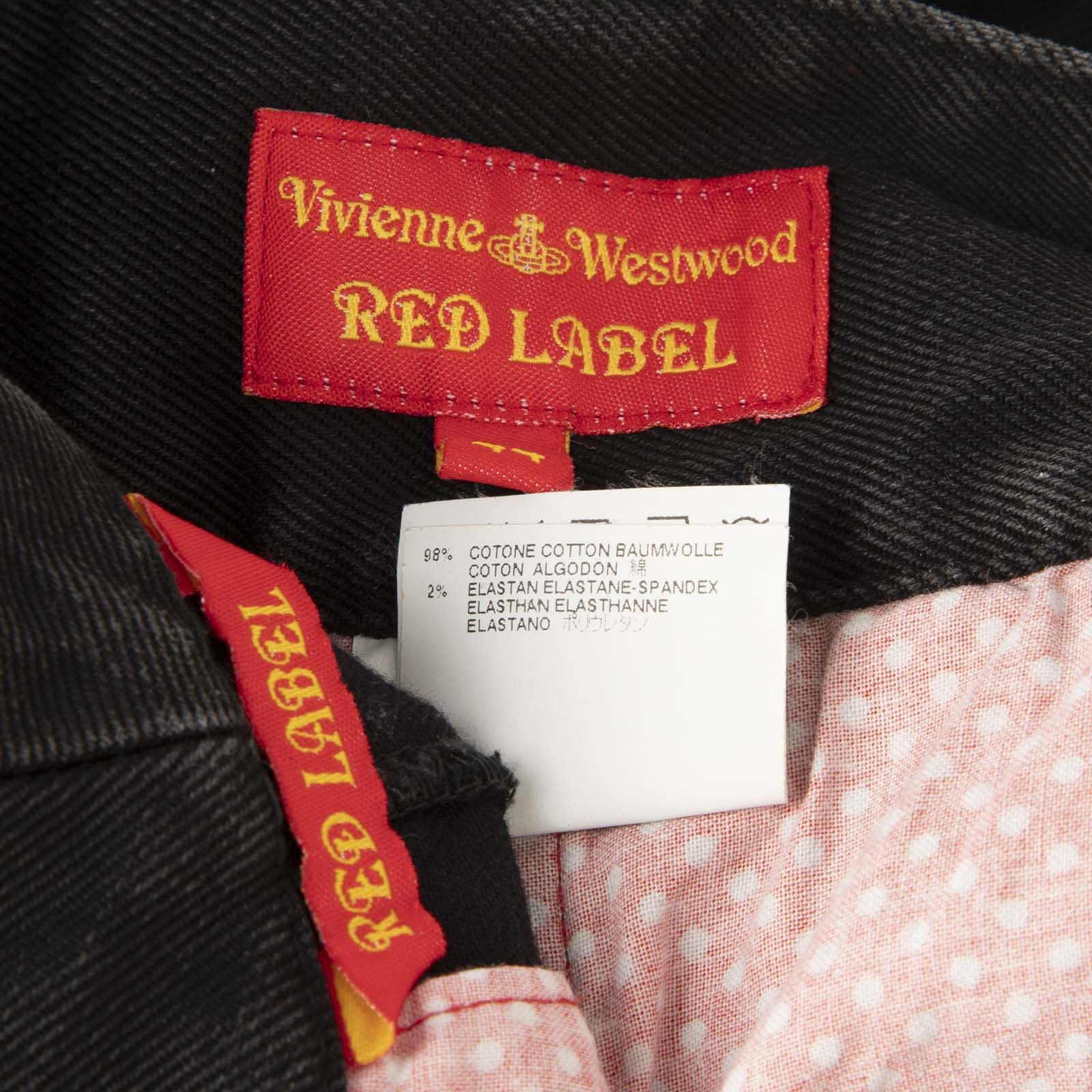 Vivienne Westwood Black Denim Tapered Jeans Size 30" / US 8 / IT 44 - 5 Thumbnail